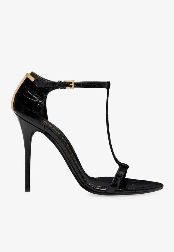 image of Tom Ford O1Loc1C0524 W3219 Iconic 105 Sandals In Black, Women's