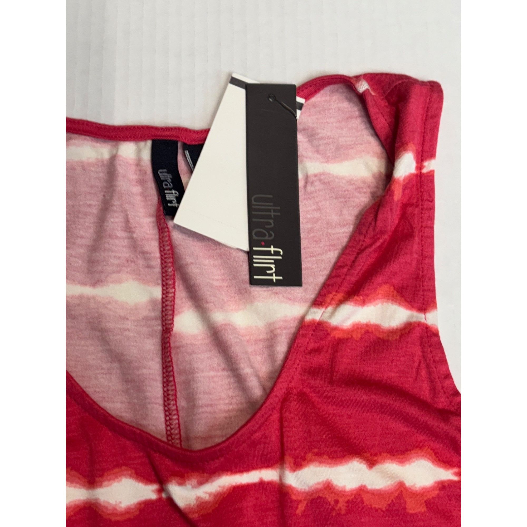 Other Ultra Flirt Junior’s Sharkbite Handkerchief Tank Top, Warm Size XL / US 12-14 / IT 48-50 - 8 Thumbnail