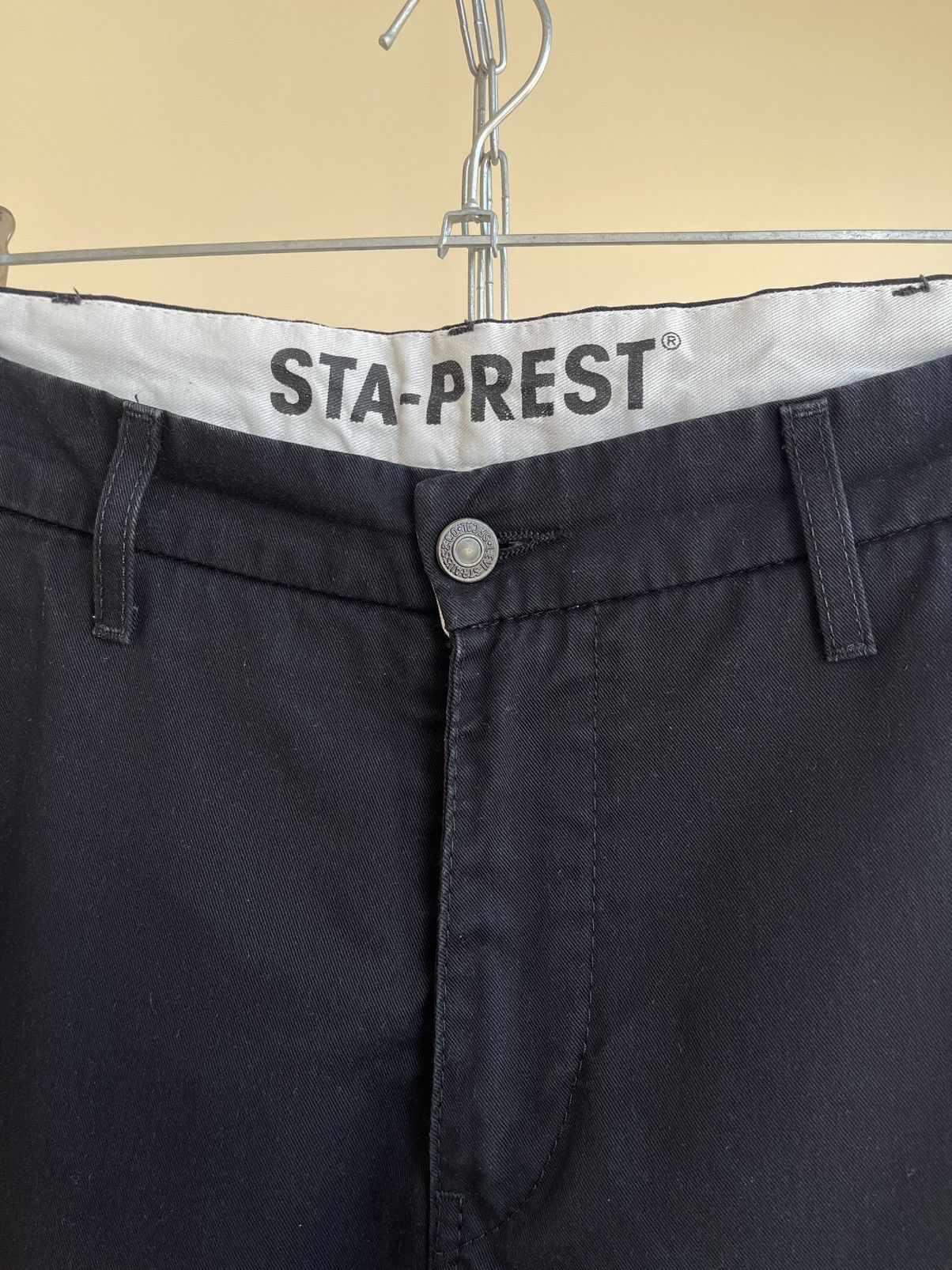 Levi's 307 Sta-Prest Straight Regular Fit Cropped Chino Pants 2000s Size US 32 / EU 48 - 4 Thumbnail