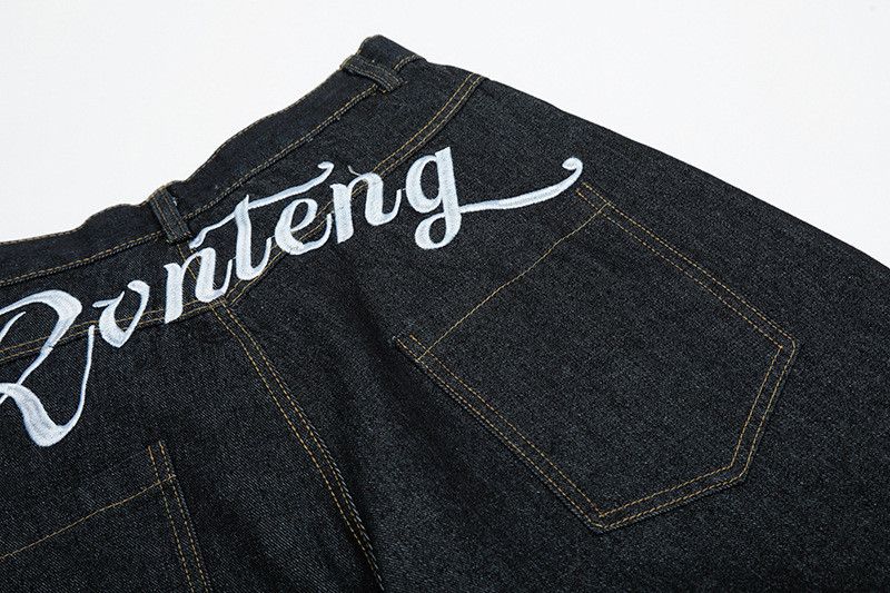 Jean American retro washed men's cleanfit loose jeans Size US 32 / EU 48 - 5 Thumbnail