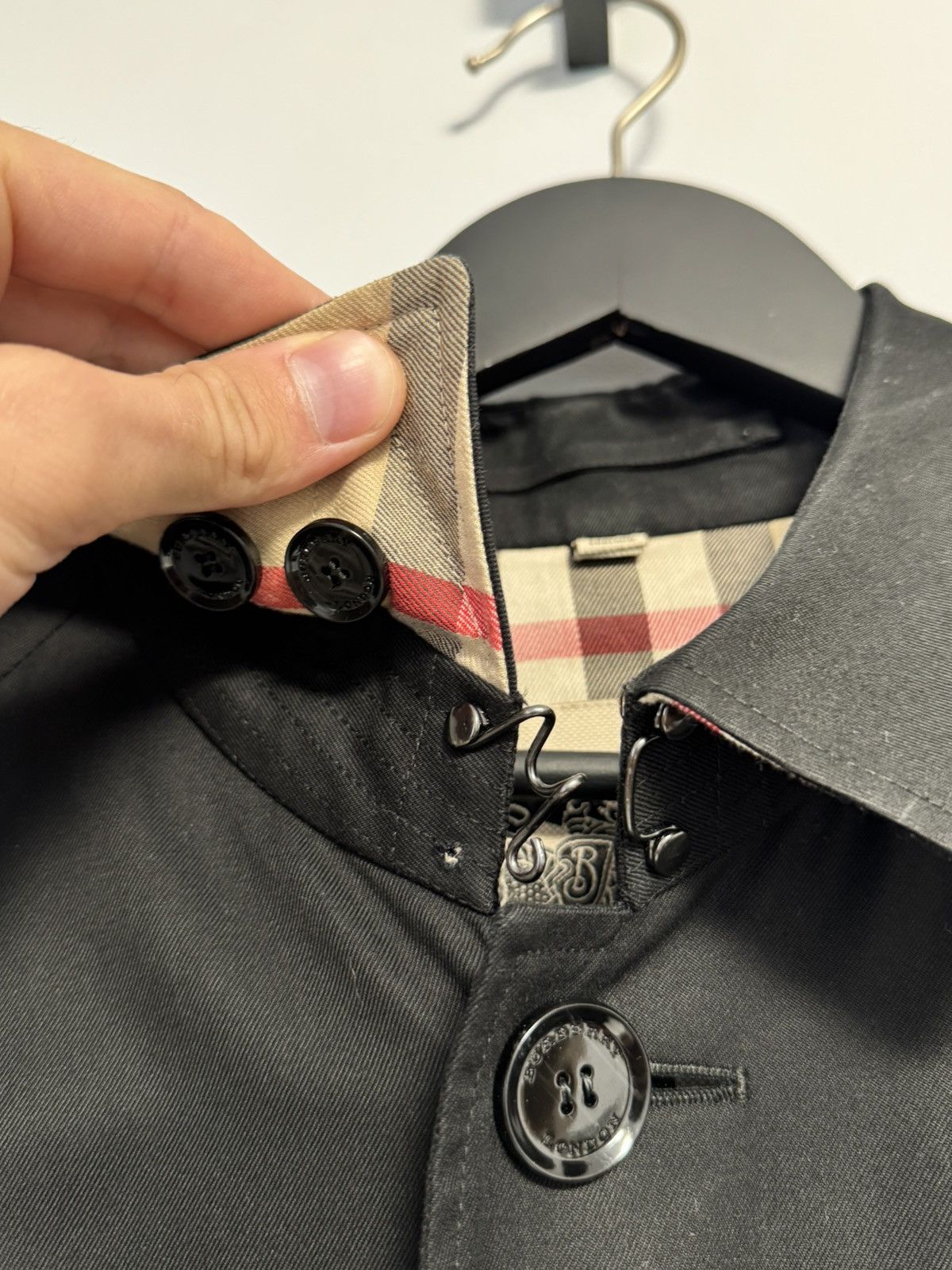 Burberry Burberry Trench Coat Luxury Monogram Black Nova Check Size US L / EU 52-54 / 3 - 10 Thumbnail