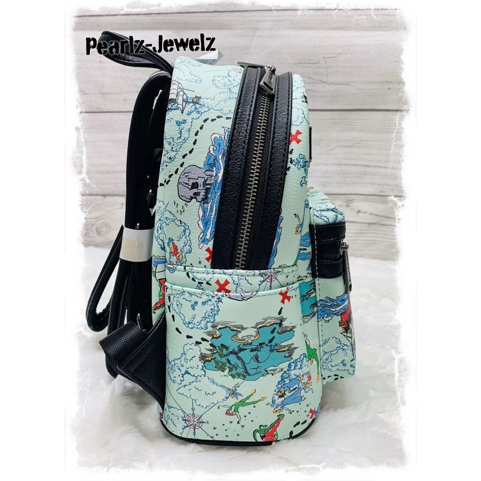 Disney × Supreme Loungefly Disney Peter Pan Blue All Over Neverland Map Print Size ONE SIZE - 4 Thumbnail