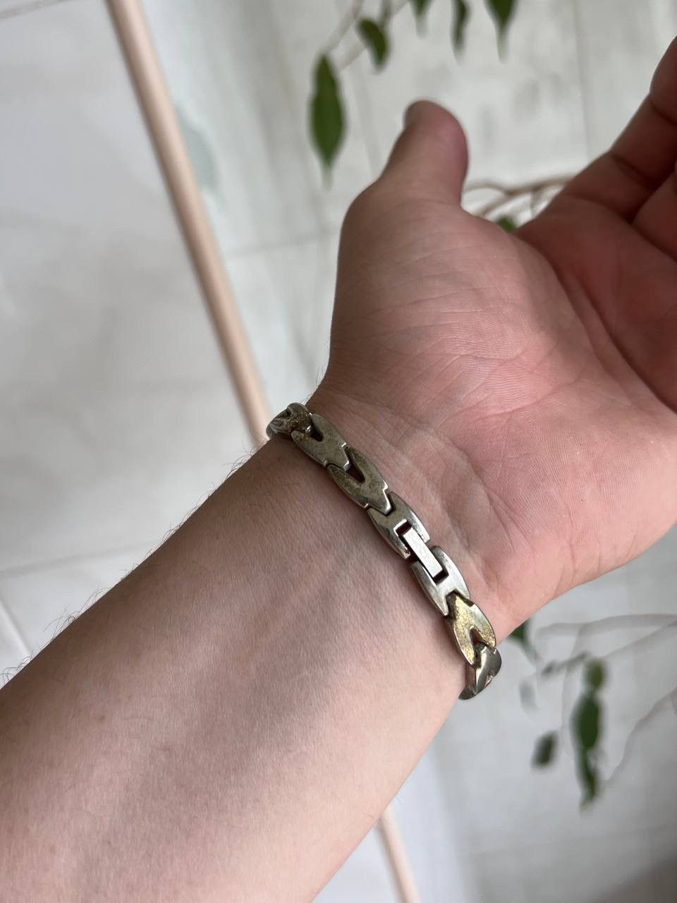 Vintage Japanese style futuristic Link Metal Watch Bracelet