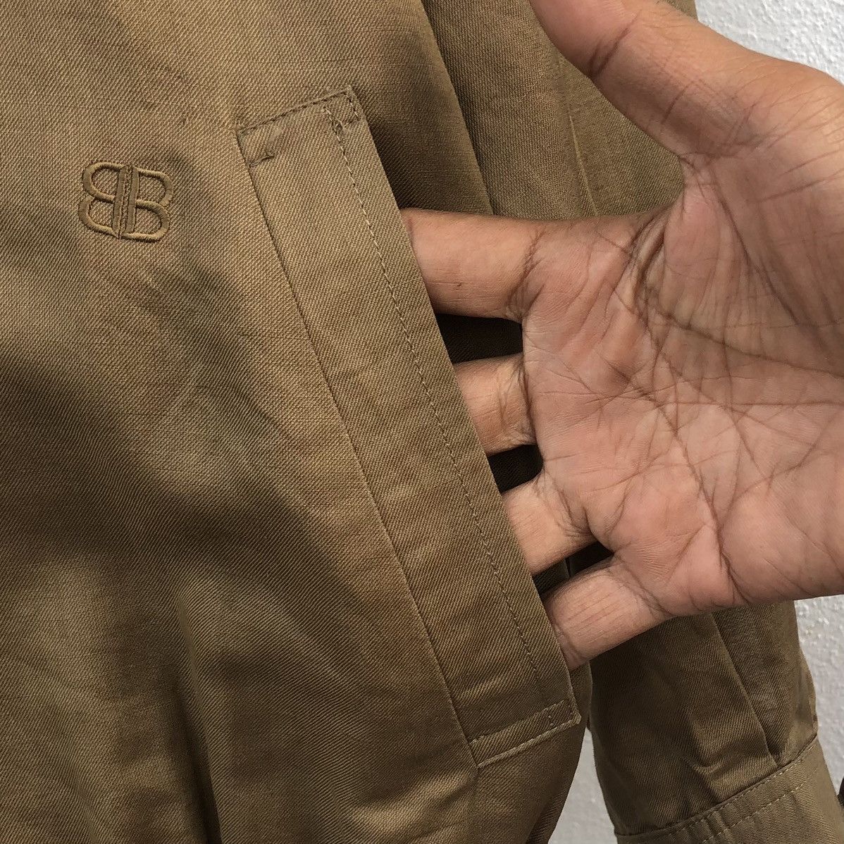 Balenciaga Vintage 90s Balenciaga Sport Linen Double Breasted Jacket Size US M / EU 48-50 / 2 - 8 Thumbnail