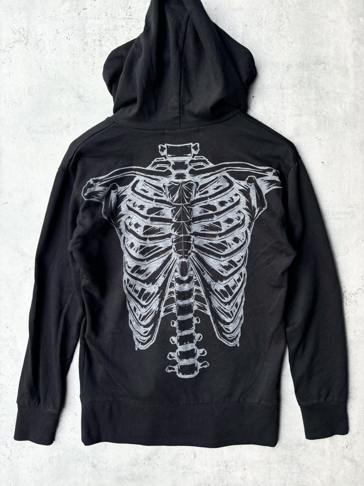 If Six Was Nine Vintage Y2K GLAD NEWS Skull Skeleton Punk Hoodie Zip Up Size US S / EU 44-46 / 1 - 2 Thumbnail