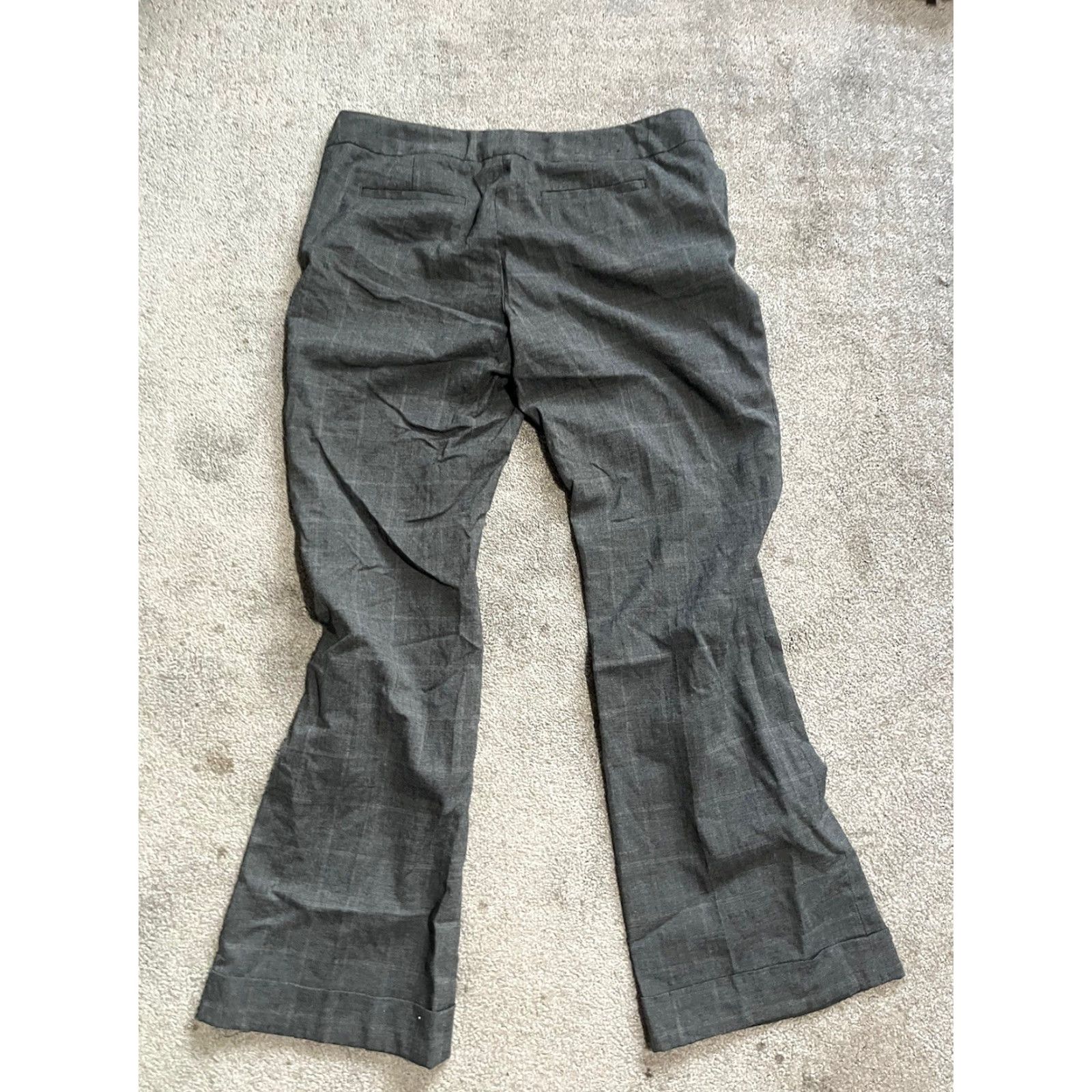 Banana Republic Banana Republic Pants Women 10 Martin Fit Gray Plaid Cotton Blend Wool Y2K Womens Size 32" / US 10 / IT 46 - 3 Thumbnail