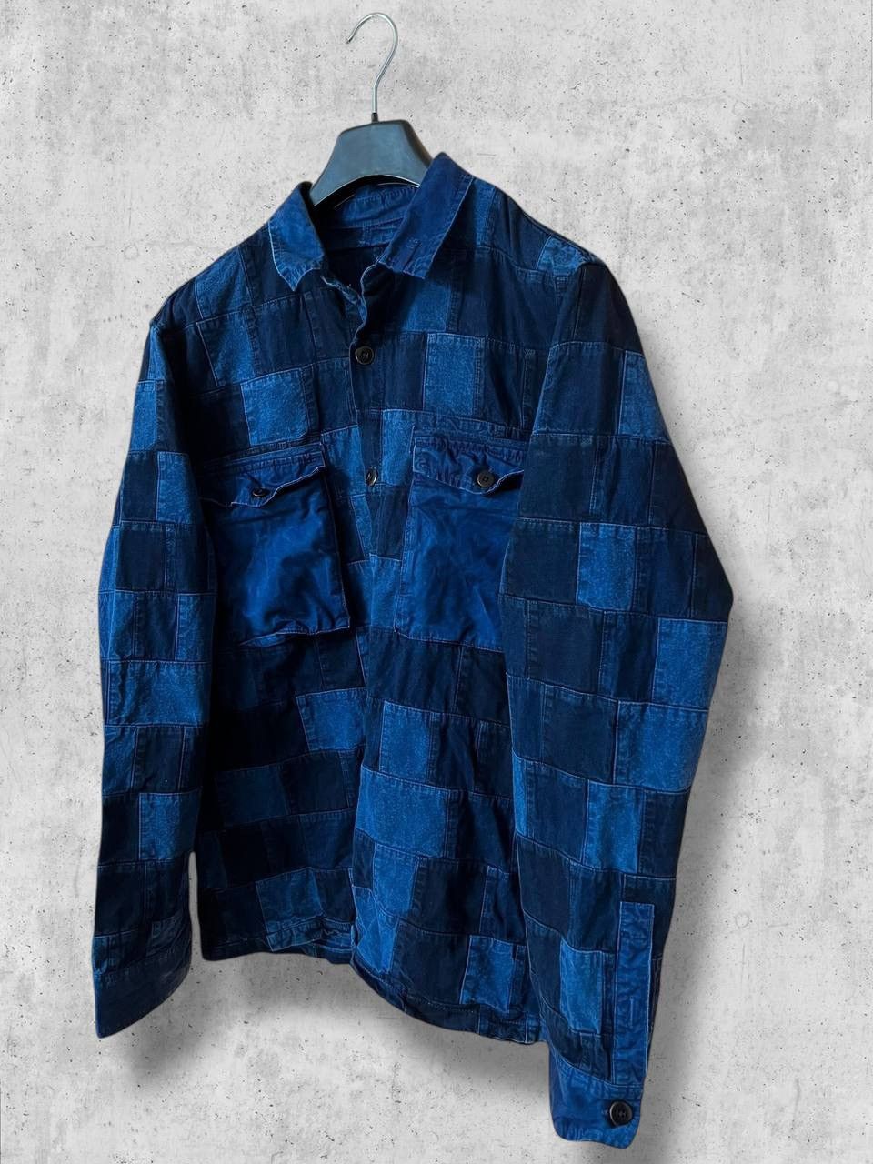 Japanese Brand VINTAGE PATCHWORK Denim Jacket jean OVERSHIRT y2k Size US L / EU 52-54 / 3 - 3 Thumbnail