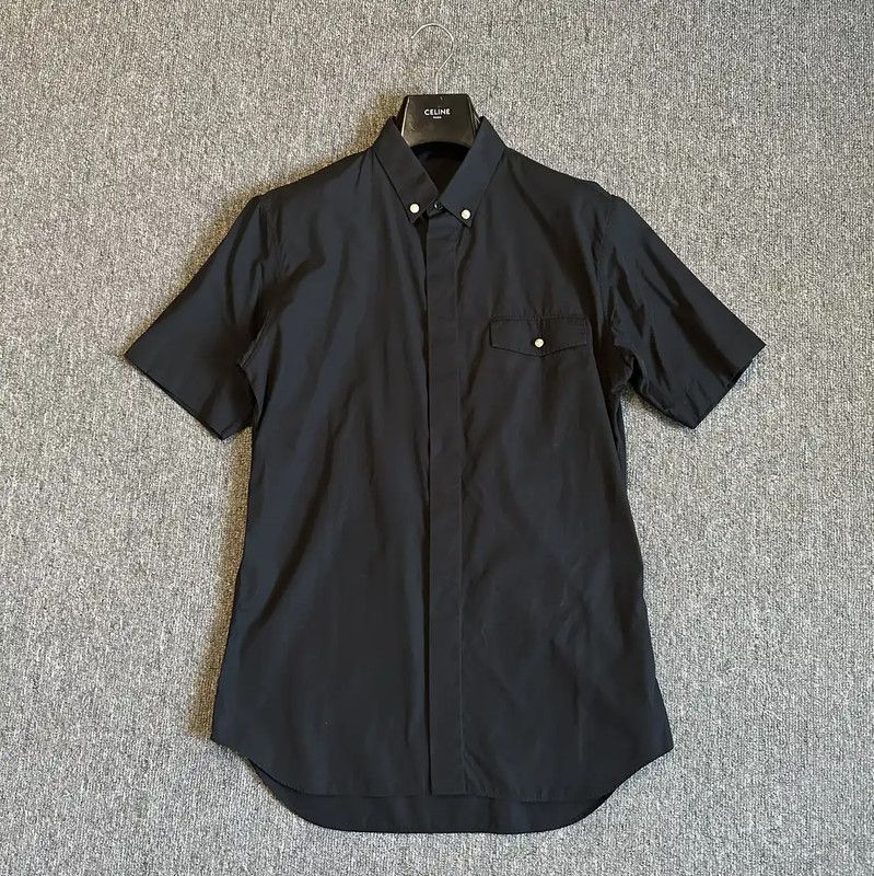 Dior Dior Black Cotton Short Sleeve Shirt 0089 Size US M / EU 48-50 / 2 - 1 Thumbnail