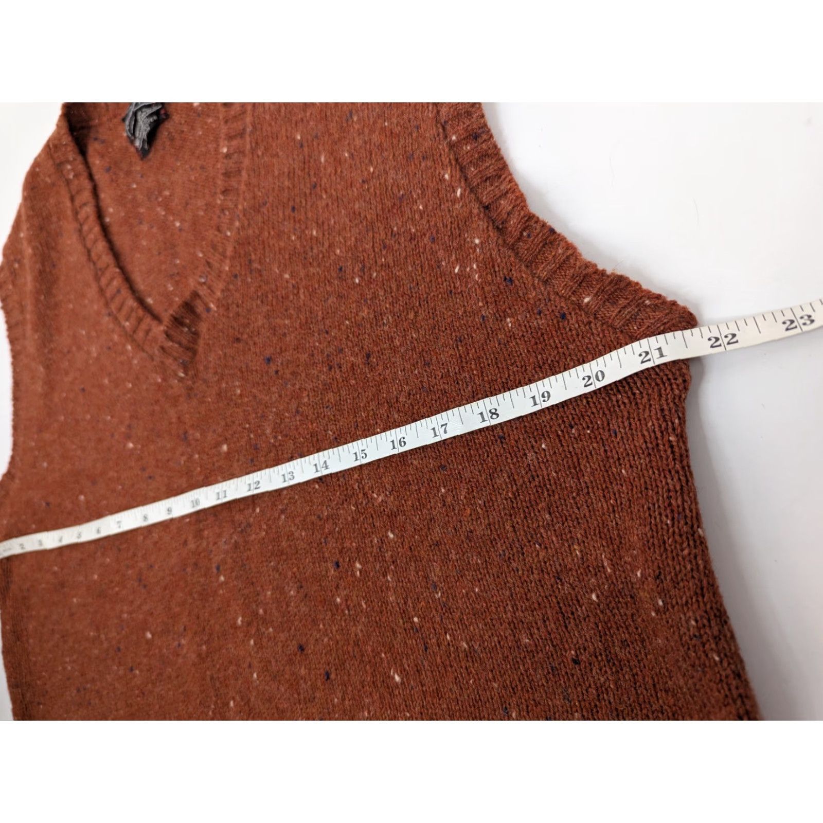 Vintage VINTAGE J. C. Penney Sweater Vest Wool Blend Size L ILGWU Union Made Rust V-Neck Sleeveless Men Size US L / EU 52-54 / 3 - 4 Thumbnail