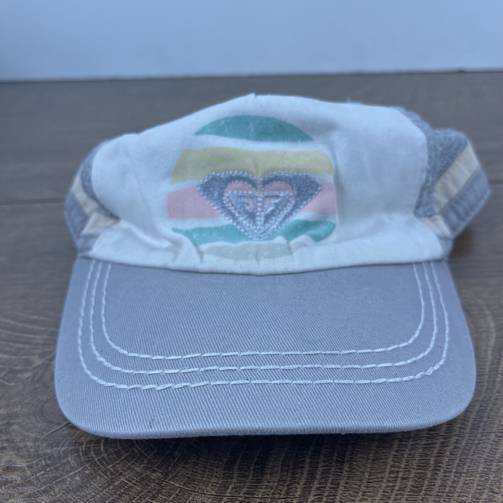 Other Roxy Gray Hat ROXY Adjustable Hat White Adjustable Hat White Size ONE SIZE - 2 Thumbnail