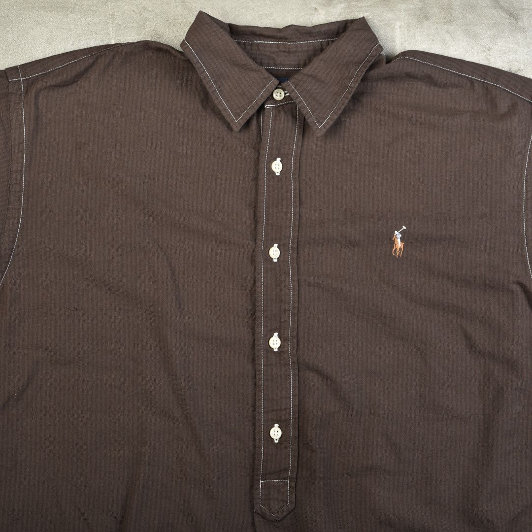 Polo Ralph Lauren Polo Ralph Lauren VINTAGE SHIRT BROWN - LARGE Size US L / EU 52-54 / 3 - 5 Thumbnail