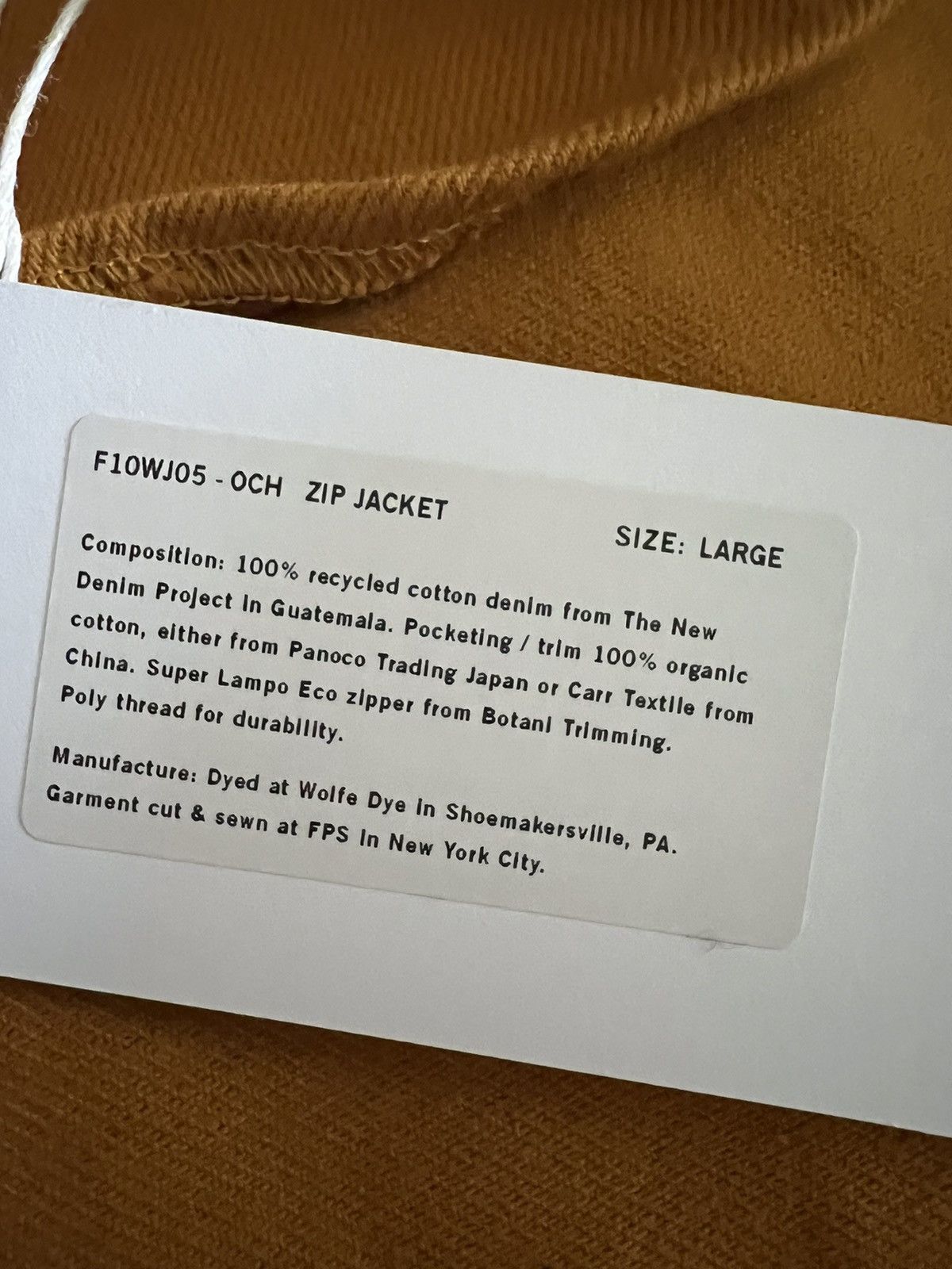 Fanmail RARE Fanmail Organic Cotton Canvas Western/Bomber Jacket Size US L / EU 52-54 / 3 - 8 Thumbnail