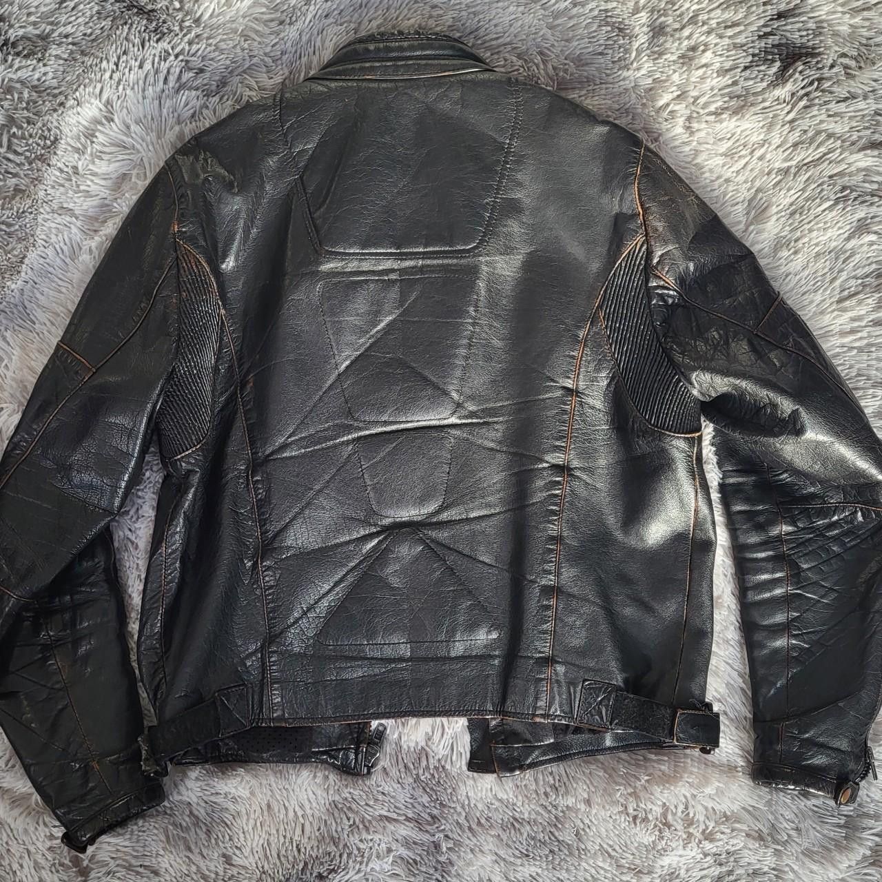 Other Chyston Men's Leather Jacket Black Leather Size L Size US L / EU 52-54 / 3 - 3 Thumbnail