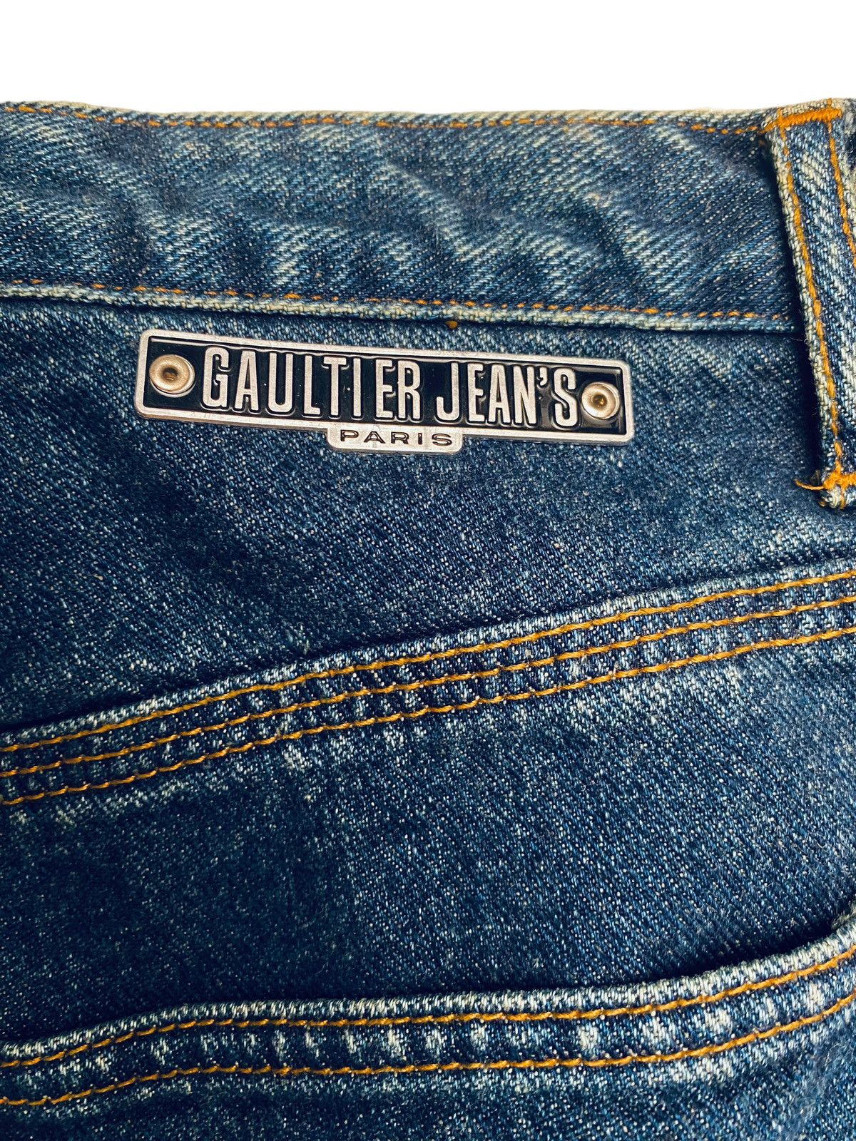 If Six Was Nine × Jean Paul Gaultier Rare Design Vintage Brand Jean Paul Gaultier Denim 1990s Size US 27 - 9 Thumbnail