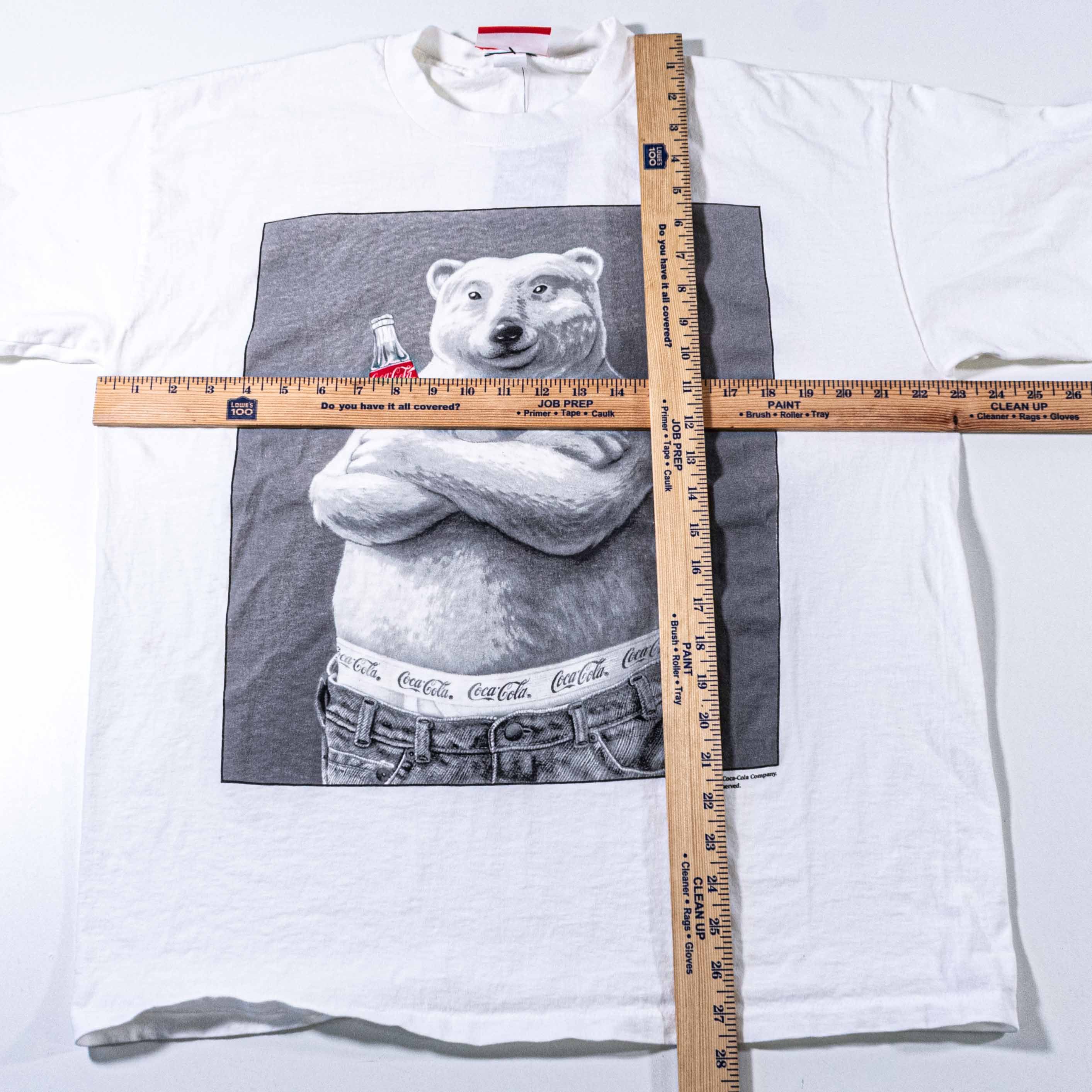 Coca Cola Vintage 90s Coca Cola Calvin Parody T Shirt Polar Bear Coke Size US XL / EU 56 / 4 - 3 Thumbnail