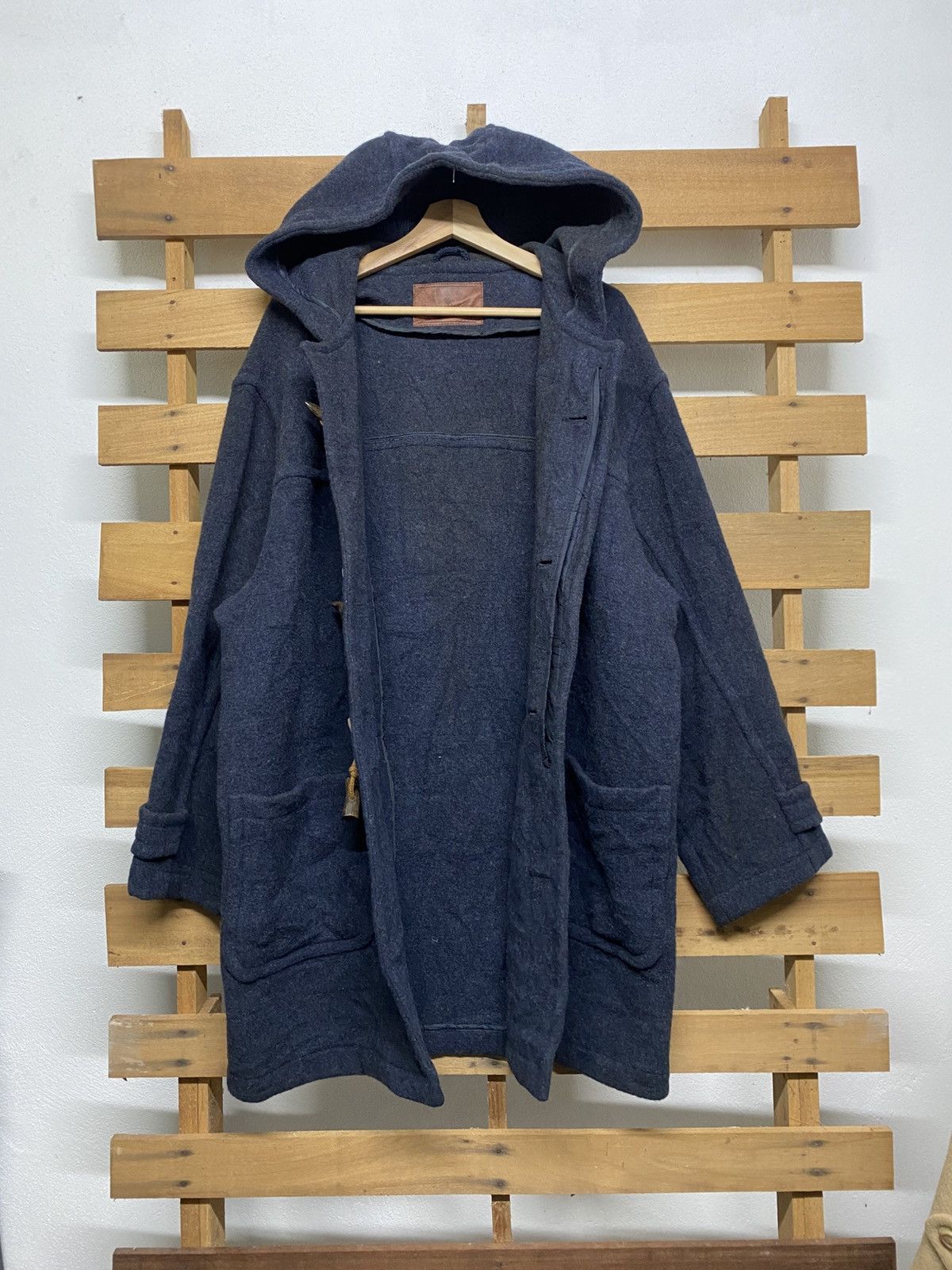 Ermenegildo Zegna Ermenegildo Zegna Wool Duffel Coat Jacket Size US L / EU 52-54 / 3 - 3 Thumbnail