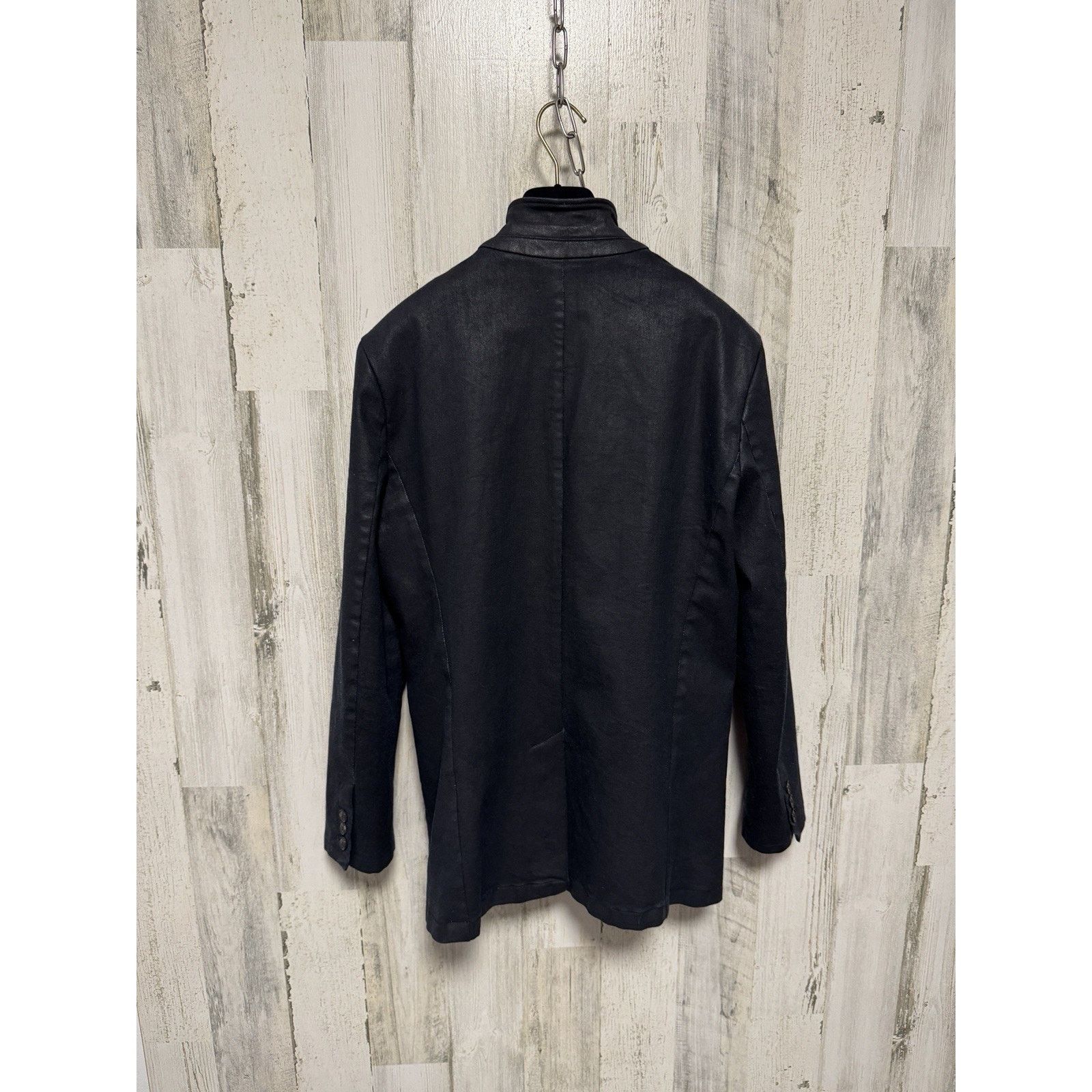 John Varvatos John Varvatos BRIA Blue Waxed Lightweight Moto Jacket Size US S / EU 44-46 / 1 - 14 Thumbnail