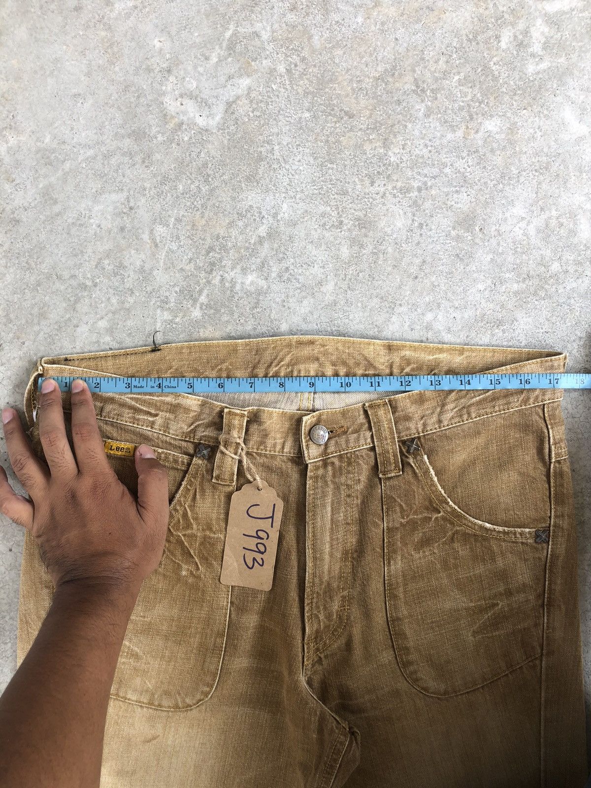 Lee Japanese Lee Flared Jeans Distressed Jeans Size US 34 / EU 50 - 17 Thumbnail