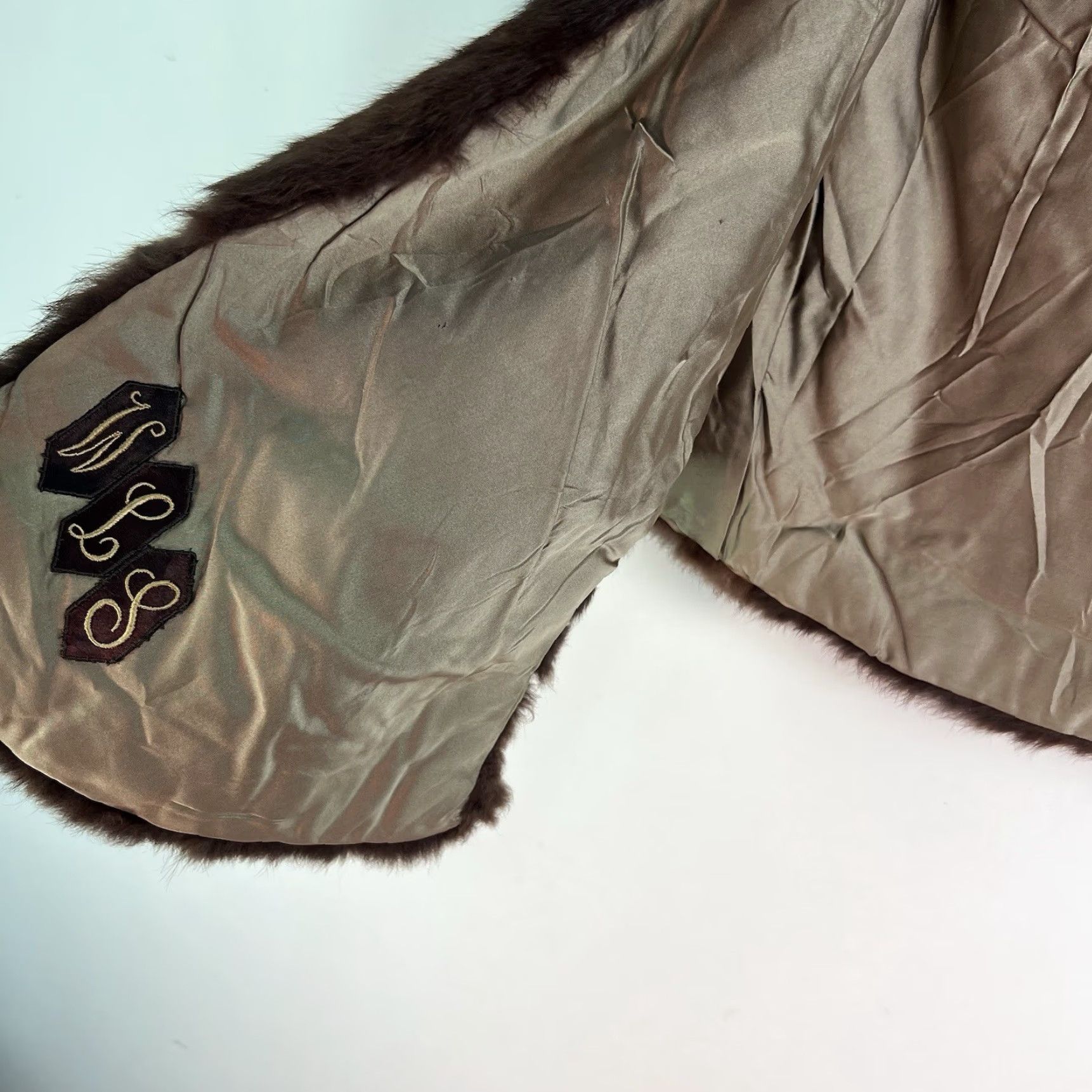 Vintage VINTAGE WLS Mink Stole Shawl Wrap M/L Brown 1960s Eveningwear Womens Size M / US 6-8 / IT 42-44 - 5 Thumbnail