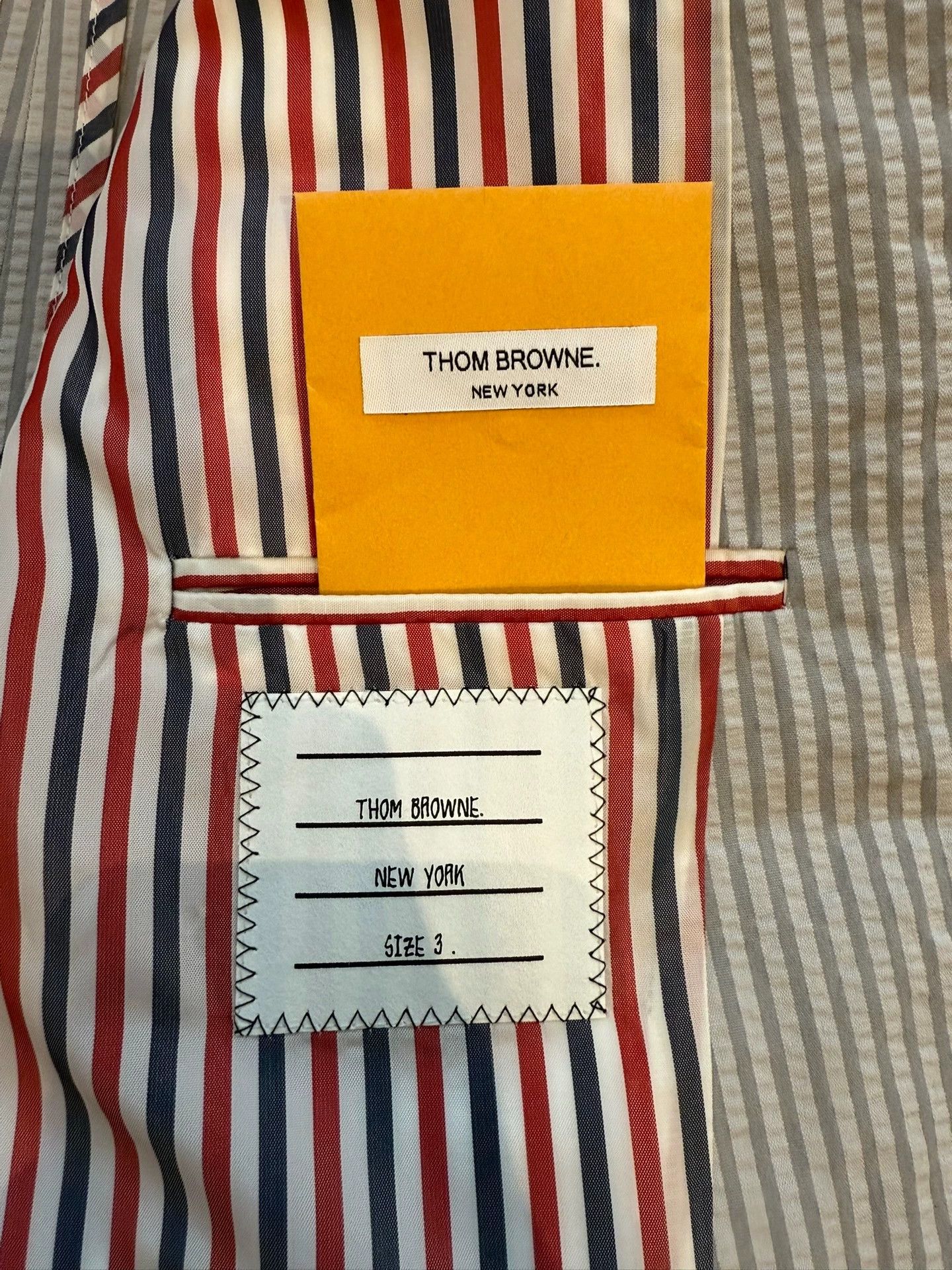 Thom Browne Thom Browne Seersucker Classic Suit Size 3 NWT Size US L / EU 52-54 / 3 - 4 Thumbnail