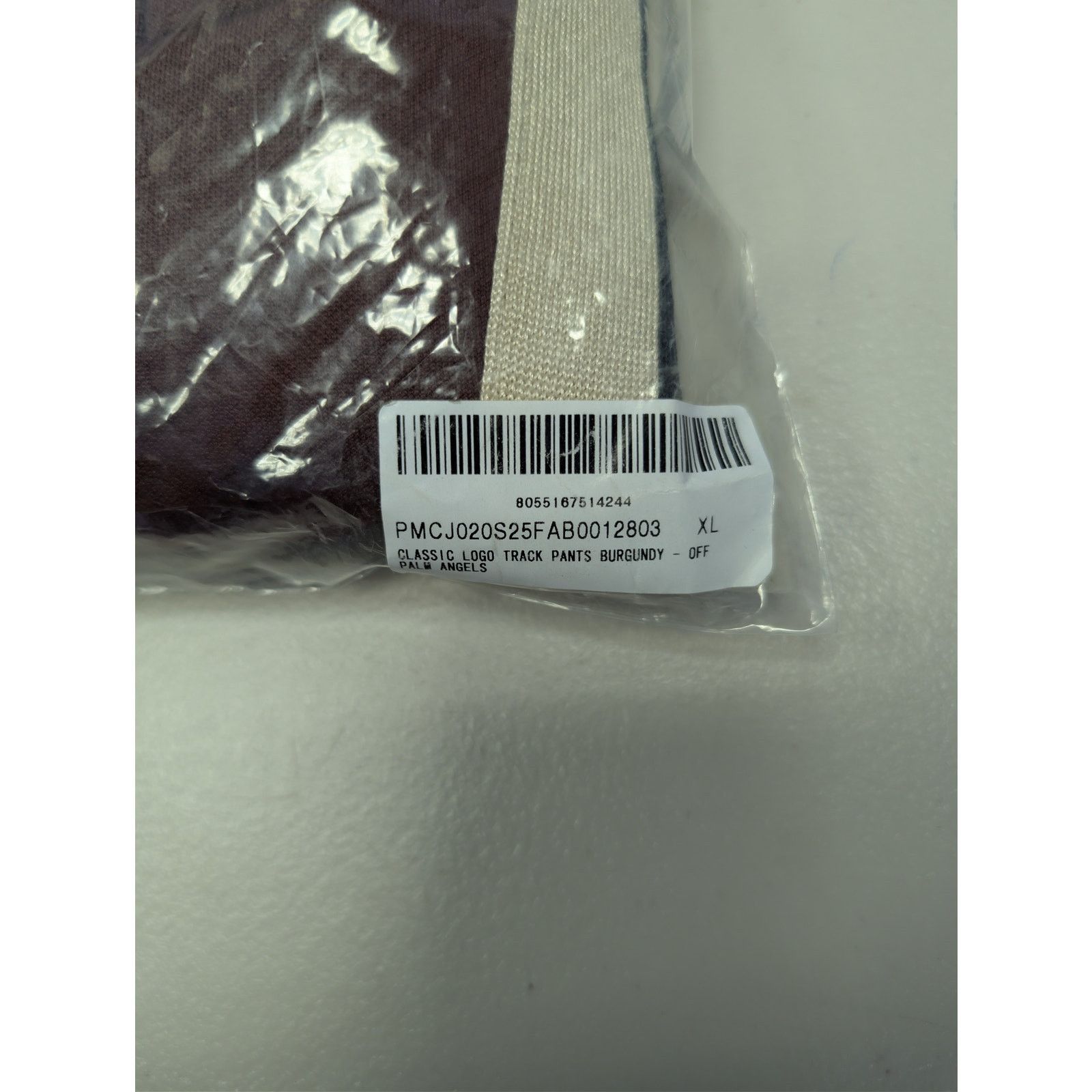 Palm Angels o1rshd1 Q:2 / Classic Logo Track Pants Burgundy / Off White Size US 36 / EU 52 - 23 Thumbnail