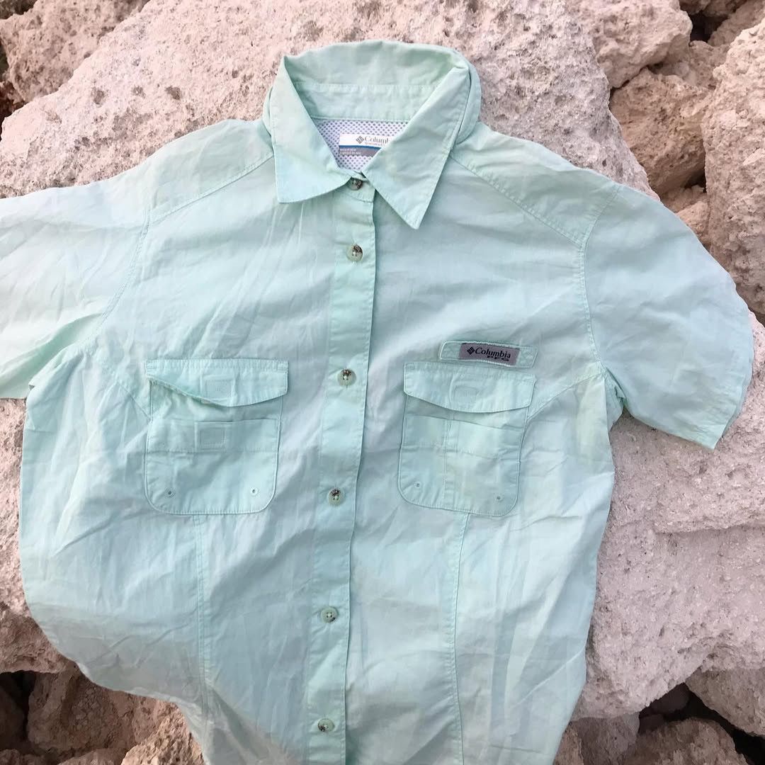 Columbia × Hysteric Glamour Columbia Natural organic Sea Blue Columbia Hunting shirt Size US M / EU 48-50 / 2 - 9 Thumbnail