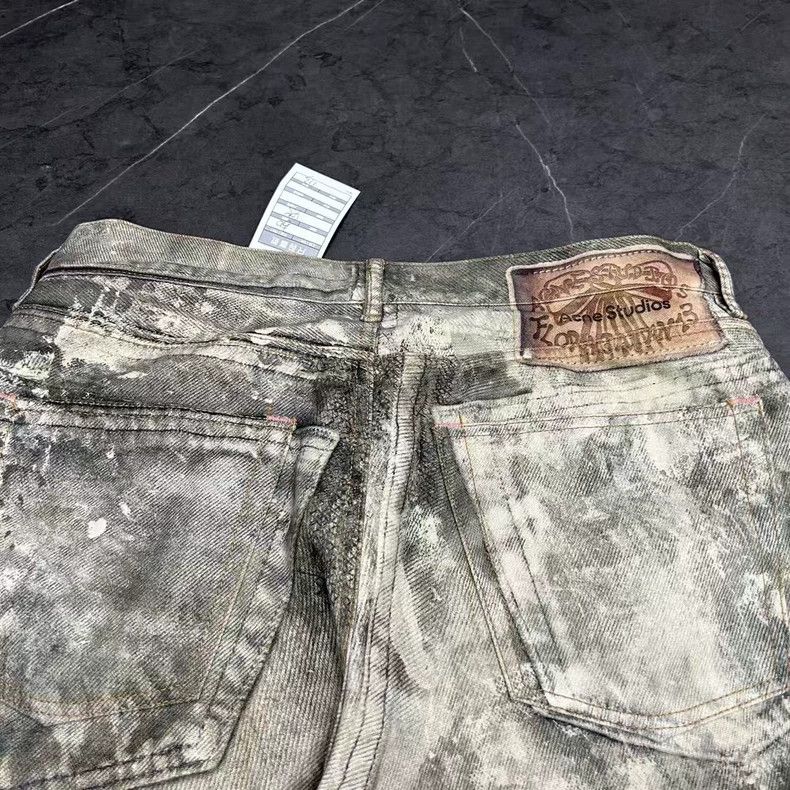 Acne Studios acne studios Print illusion splash-ink to make old jeans 25 Size US 34 / EU 50 - 3 Thumbnail