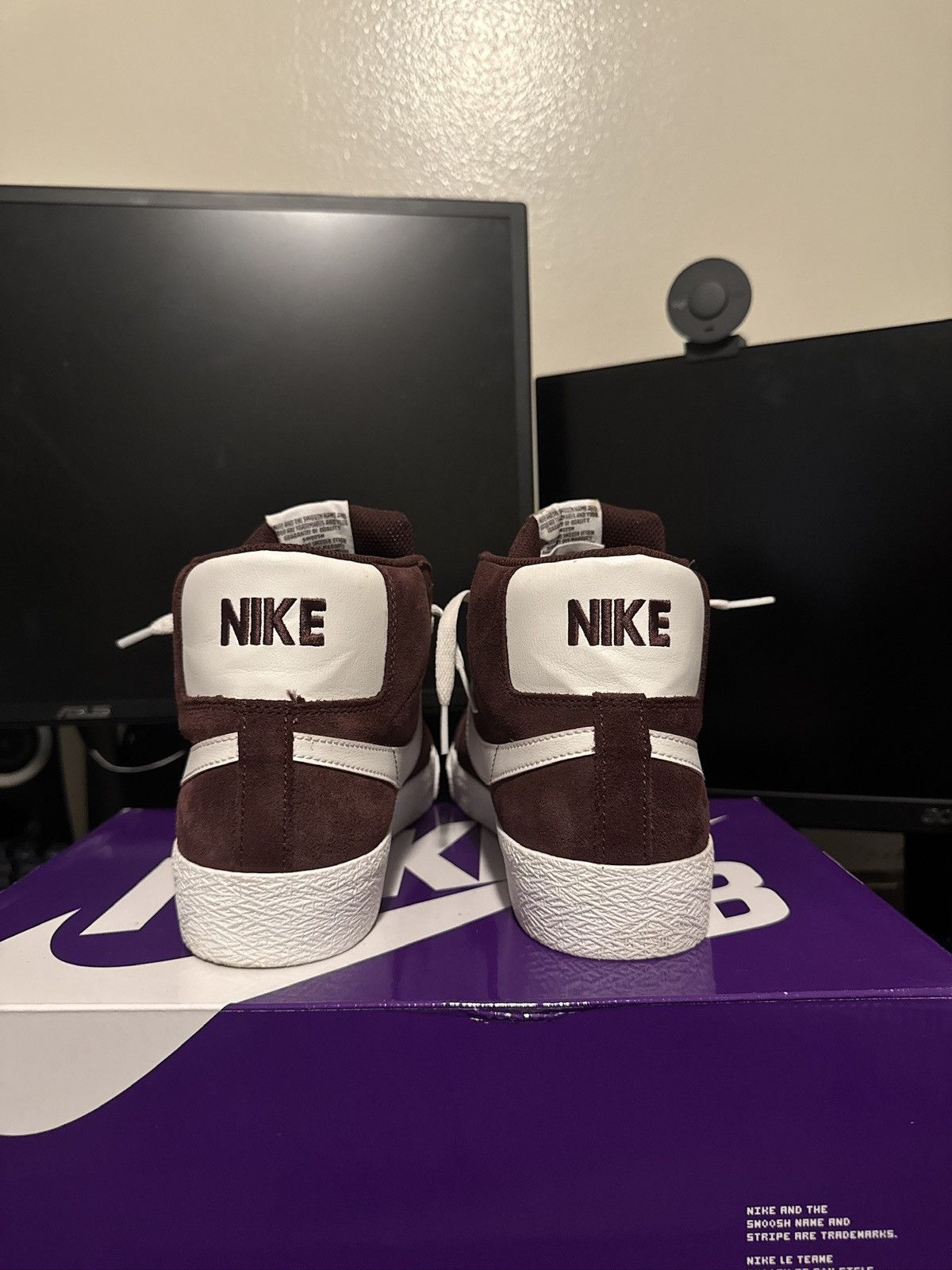 Nike Nike sb blazer mid burgundy Size US 9 / EU 42 - 5 Thumbnail