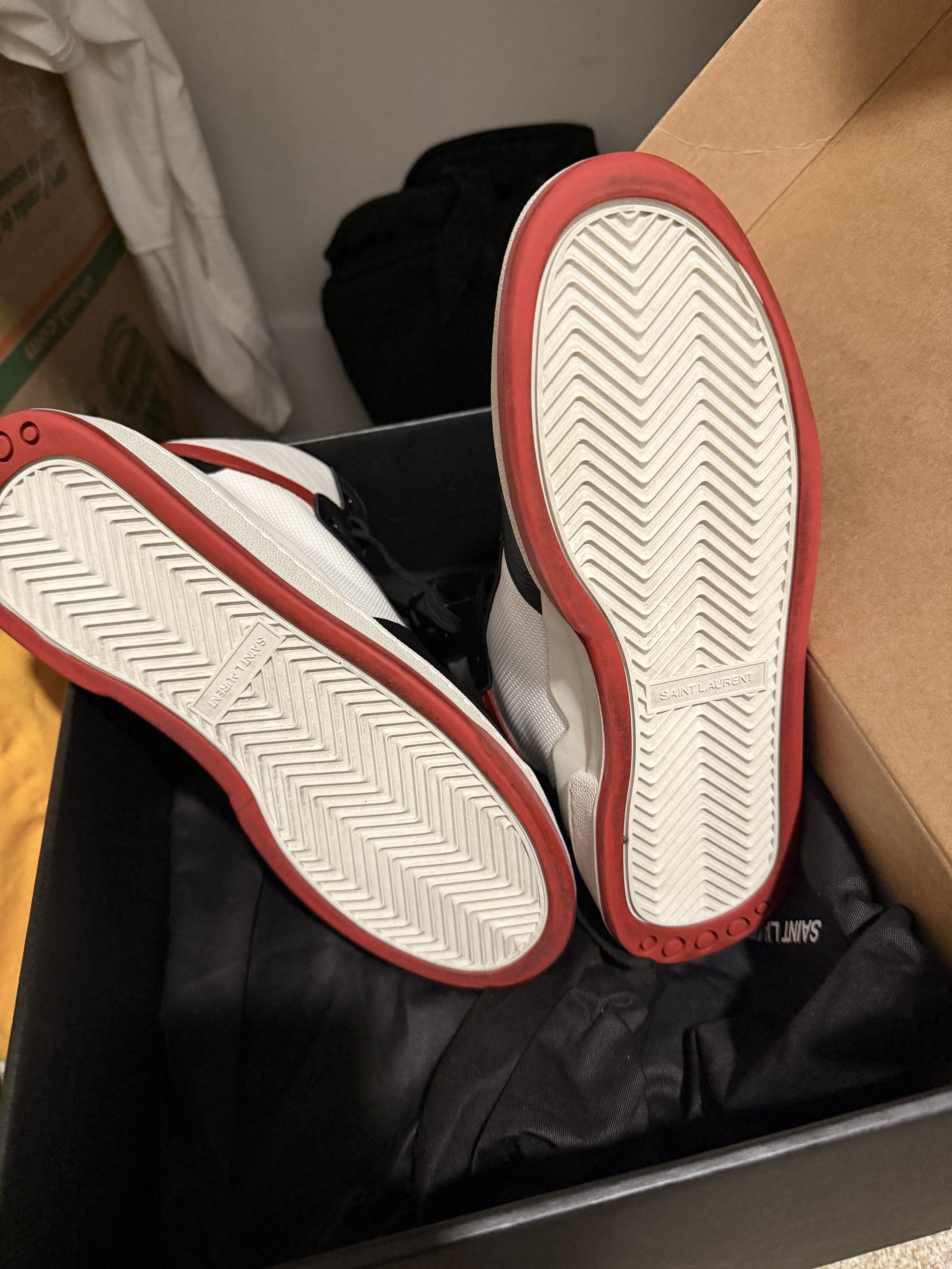 Saint Laurent Paris High top ysl men sneaker Size US 7 / EU 40 - 3 Thumbnail
