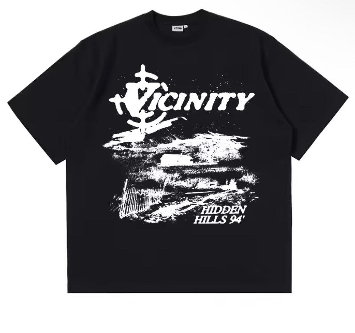 Japanese Brand Gothic 90s Streetwear Hidden Hills T-Shirt Punk Graphic Tees Size US XL / EU 56 / 4 - 1 Thumbnail