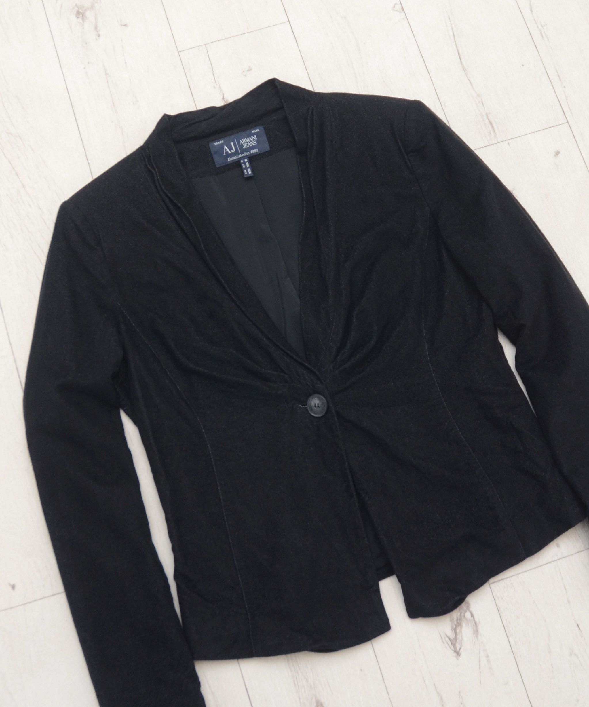 Armani × Giorgio Armani Armani Jeans Cotton Viscose Luxury Blazer Jacket Size XL / US 12-14 / IT 48-50 - 2 Thumbnail
