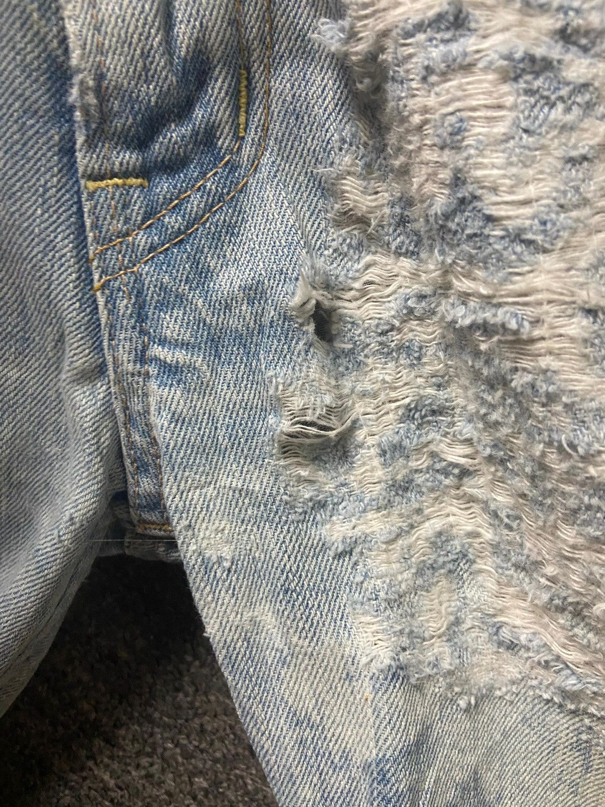 Japanese Brand RNA Brand Punk Distressed Denim Ripped Jeans (165) Size US 33 - 9 Thumbnail