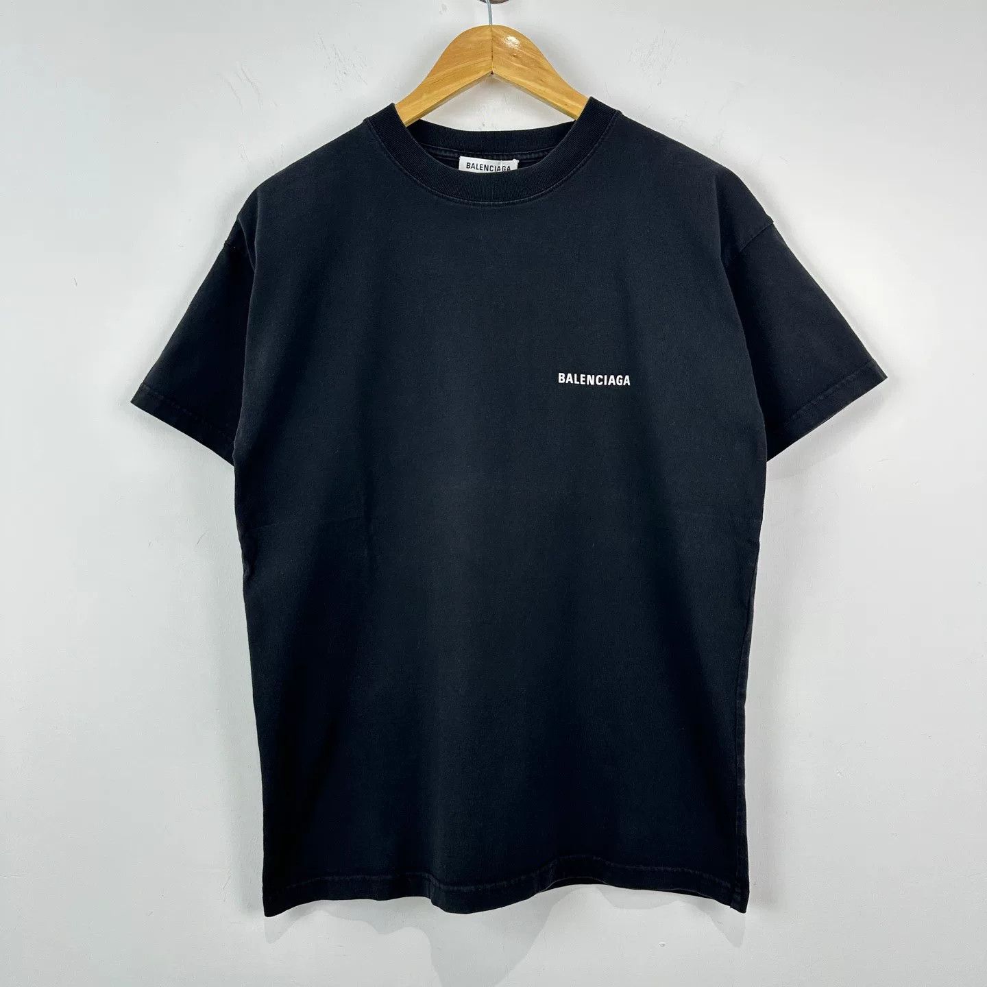 Balenciaga Balenciaga Black Logo Short Sleeve T-Shirt Size US XS / EU 42 / 0 - 1 Thumbnail
