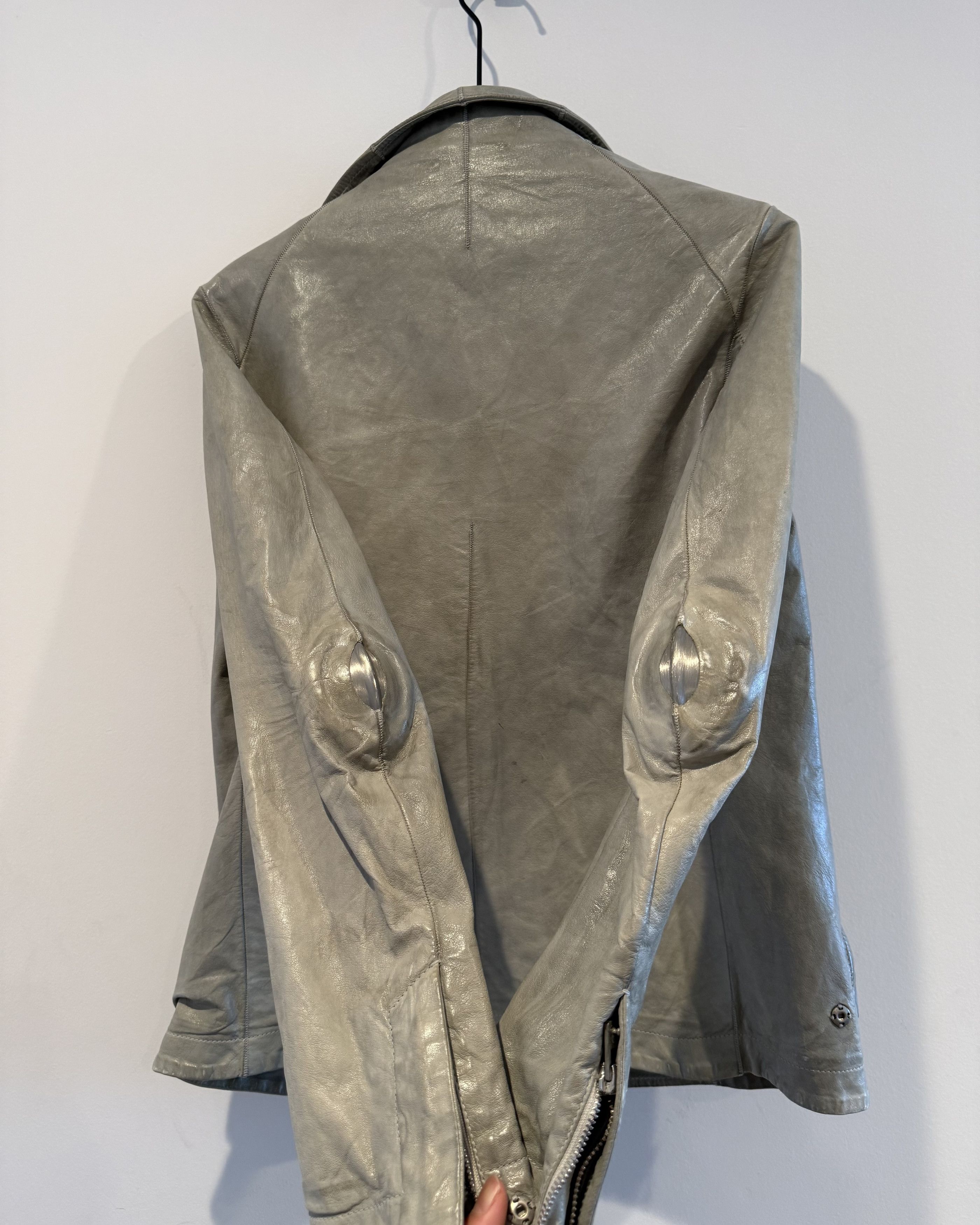 Carol Christian Poell Carol Christian Poell Titanium leather Jacket Size US XXS / EU 40 - 7 Thumbnail