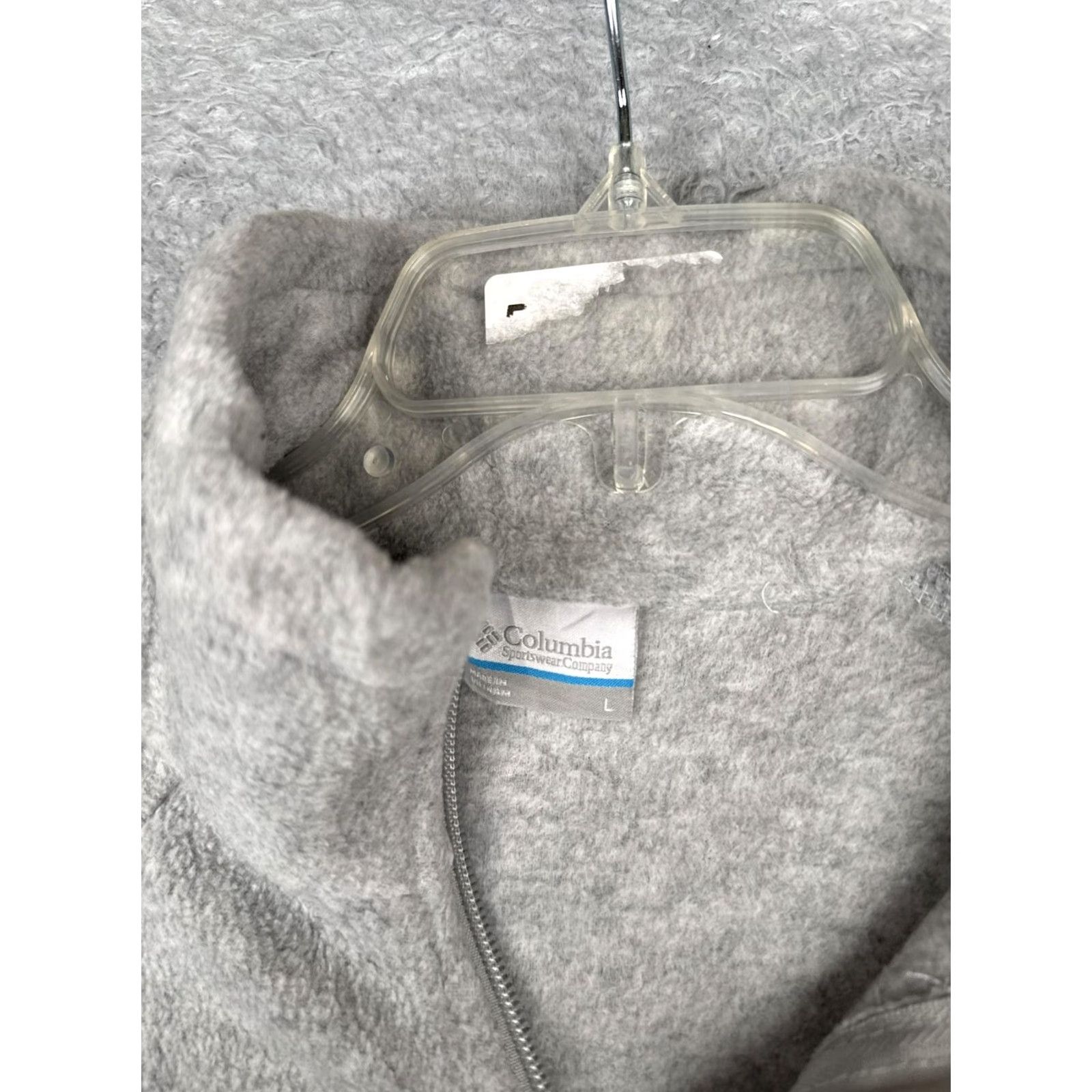 Vintage Columbia Jacket Womens Large Gray Fleece Full Zip Collared Pockets Outdoor Warm Size L / US 10 / IT 46 - 7 Thumbnail