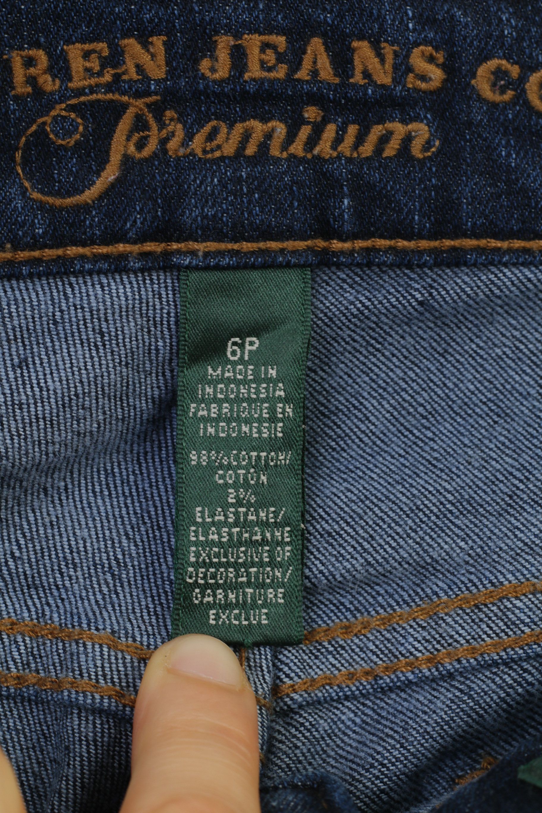 Lauren Ralph Lauren Lauren Jeans Co. Women 6 Trousers Navy Classic Staight 10907 Size 26" / US 2 / IT 38 - 5 Thumbnail