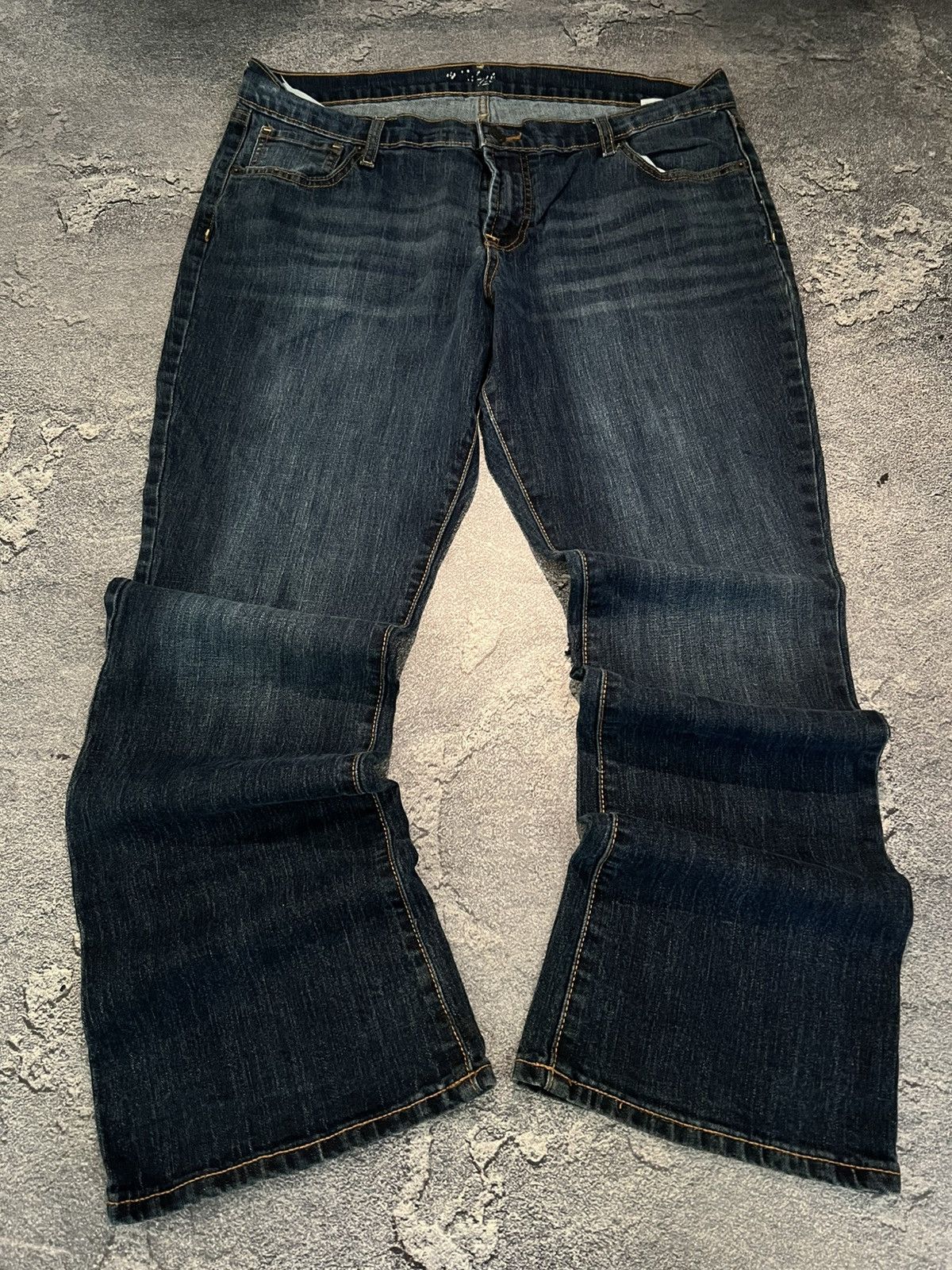 Japanese Brand Niche Archive Slim Retro Jeans / Avant Garde Y2K Swag Style Size US 35 - 2 Thumbnail