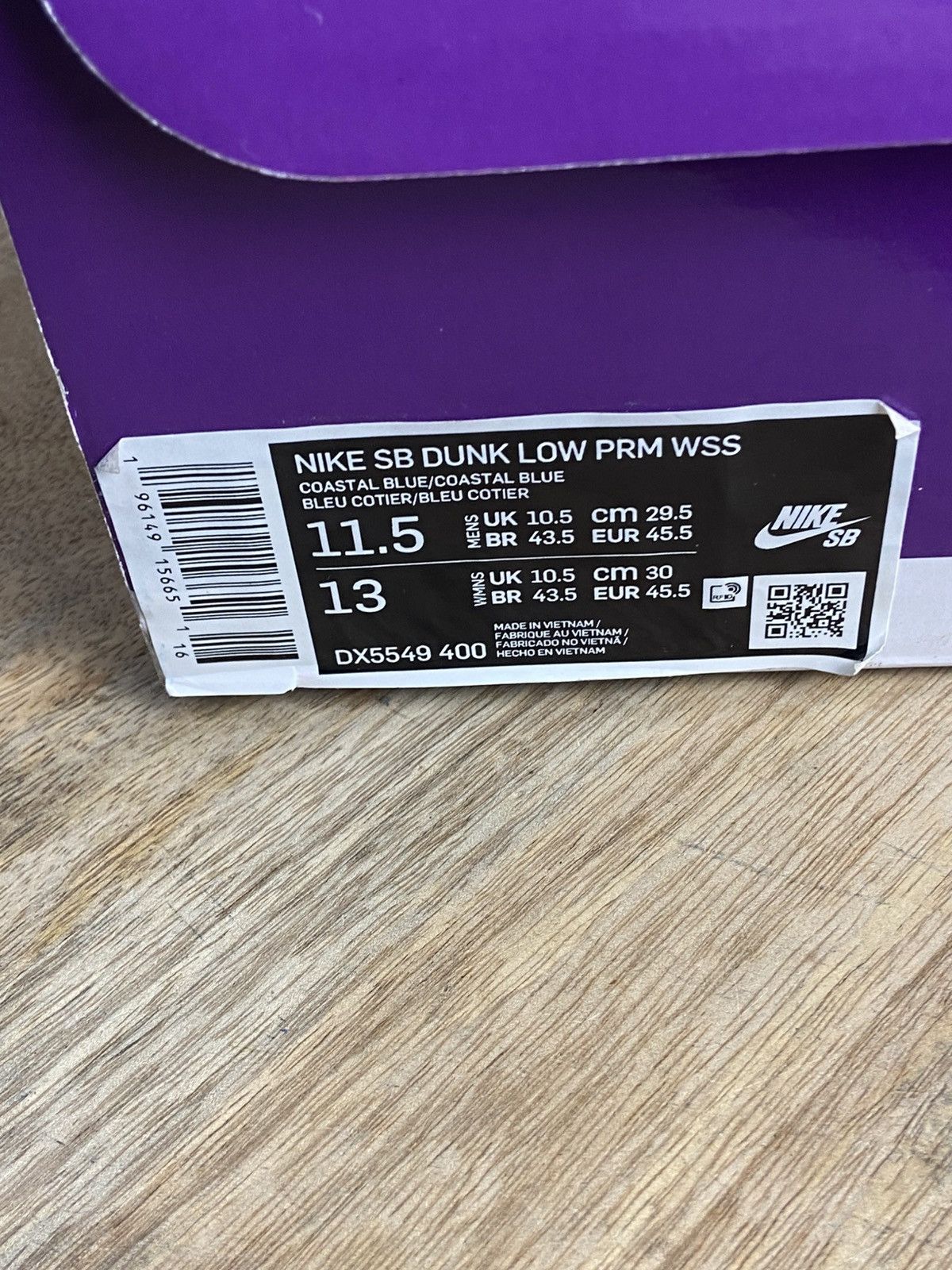 Nike New Nike SB Dunk Low Pro "Why So Sad?" Size 11,5US Size US 11.5 / EU 44-45 - 11 Thumbnail