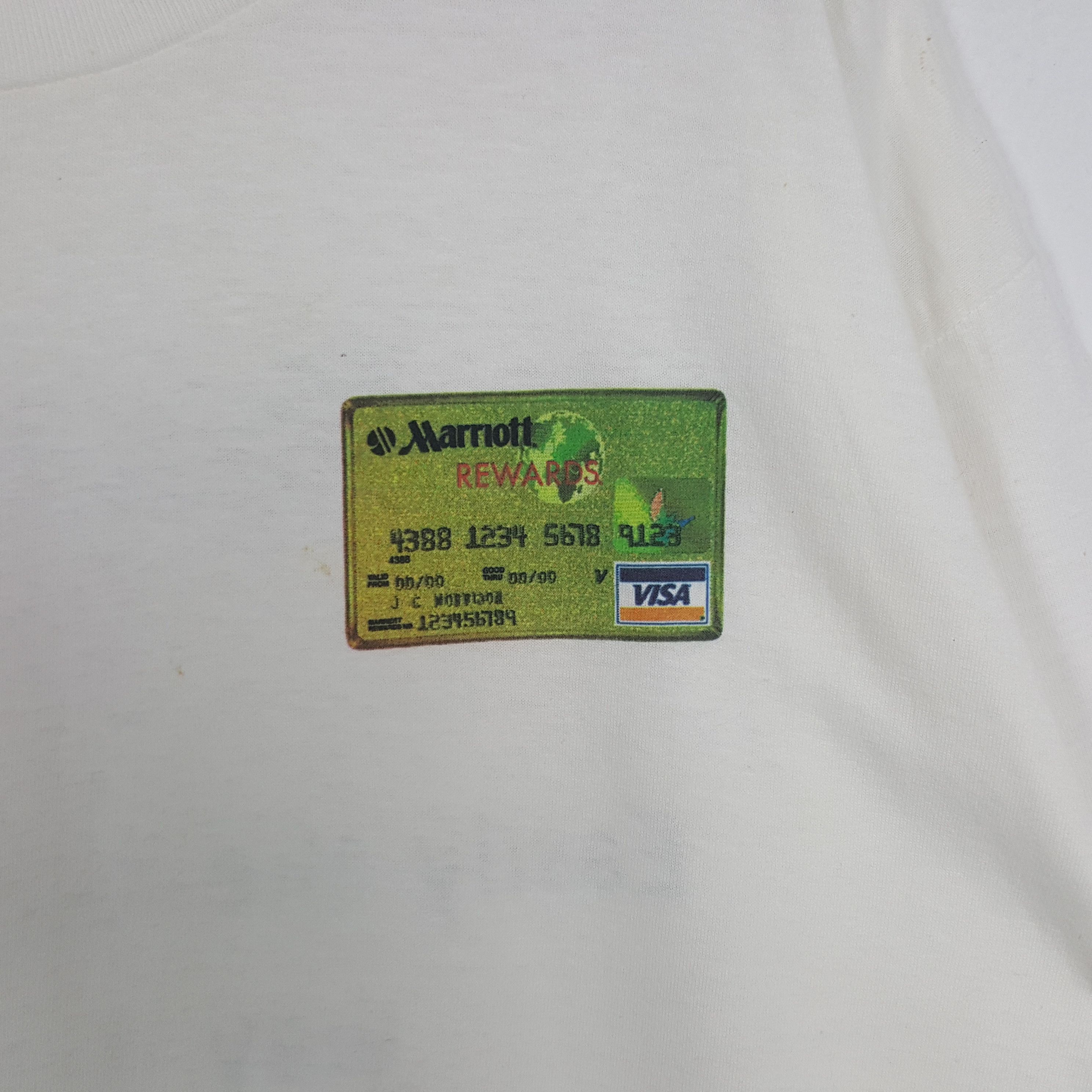 Away Travel × Vintage Vintage 90's Marriott Rewards American Mastercard Tshirt Size US XL / EU 56 / 4 - 4 Thumbnail