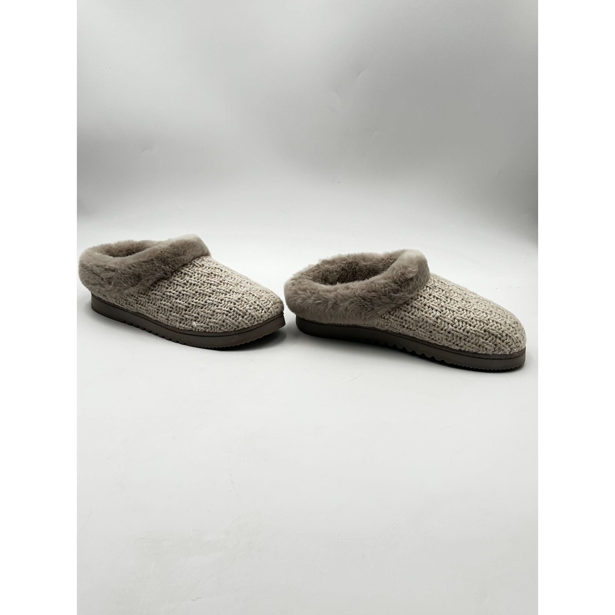 Other Dearfoams Memory Foam Slippers Womens 7-8 Oatmeal Faux Fur C Size US 7 / IT 37 - 5 Thumbnail