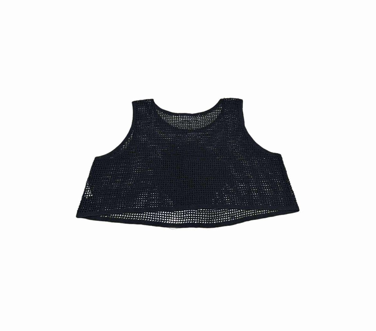 Issey Miyake 🔥Vintage IS Issey Miyake Cropped Mesh Tank Top Size US XS / EU 42 / 0 - 7 Thumbnail