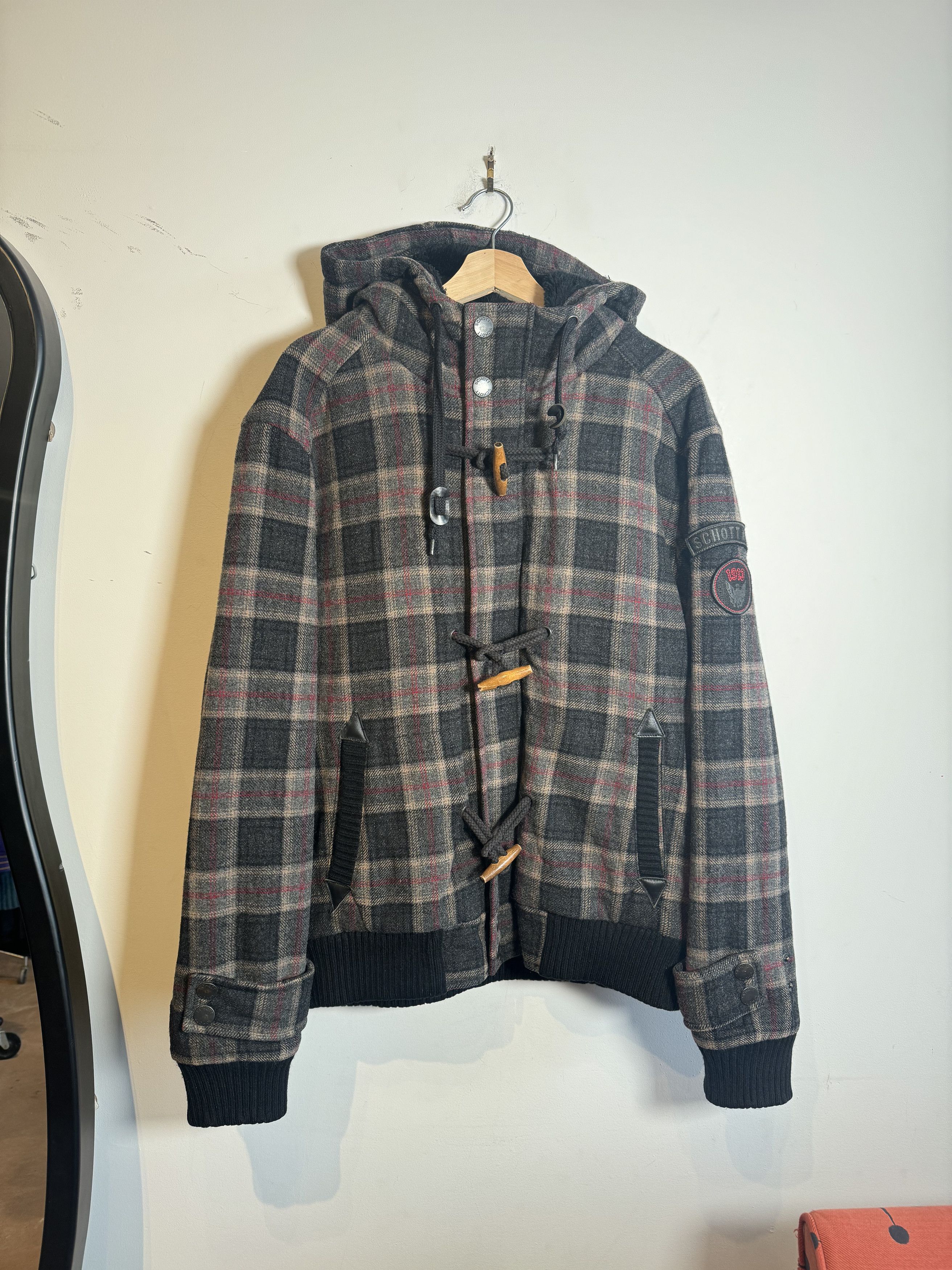 Schott Schott Wool Plaid Jacket Size XXL Size US XL / EU 56 / 4 - 1 Thumbnail