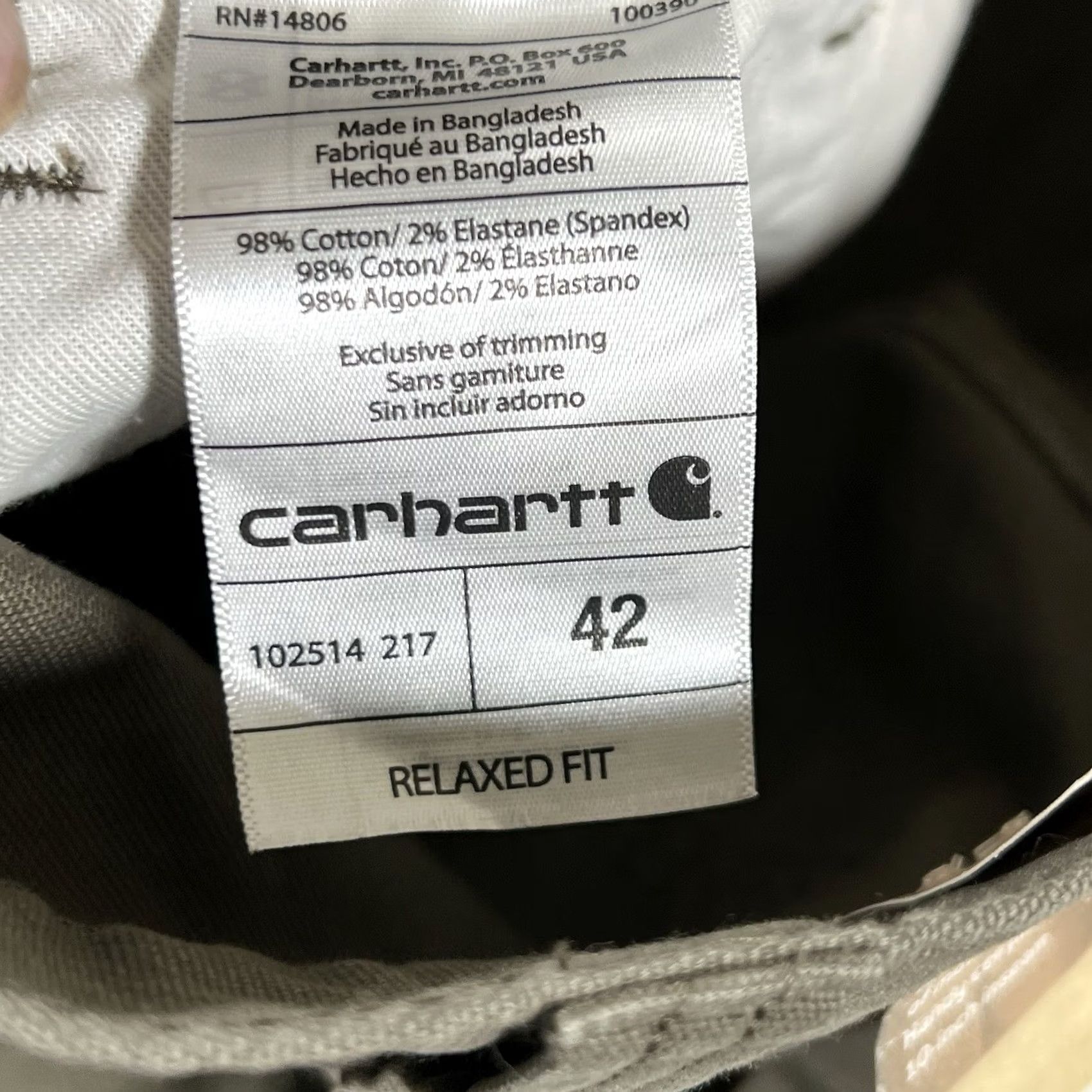 Carhartt Carhartt Cargo Shorts Gray 42 Relaxed Fit Rugged Flex Men NWT 102514 217 Size US 42 / EU 58 - 4 Thumbnail