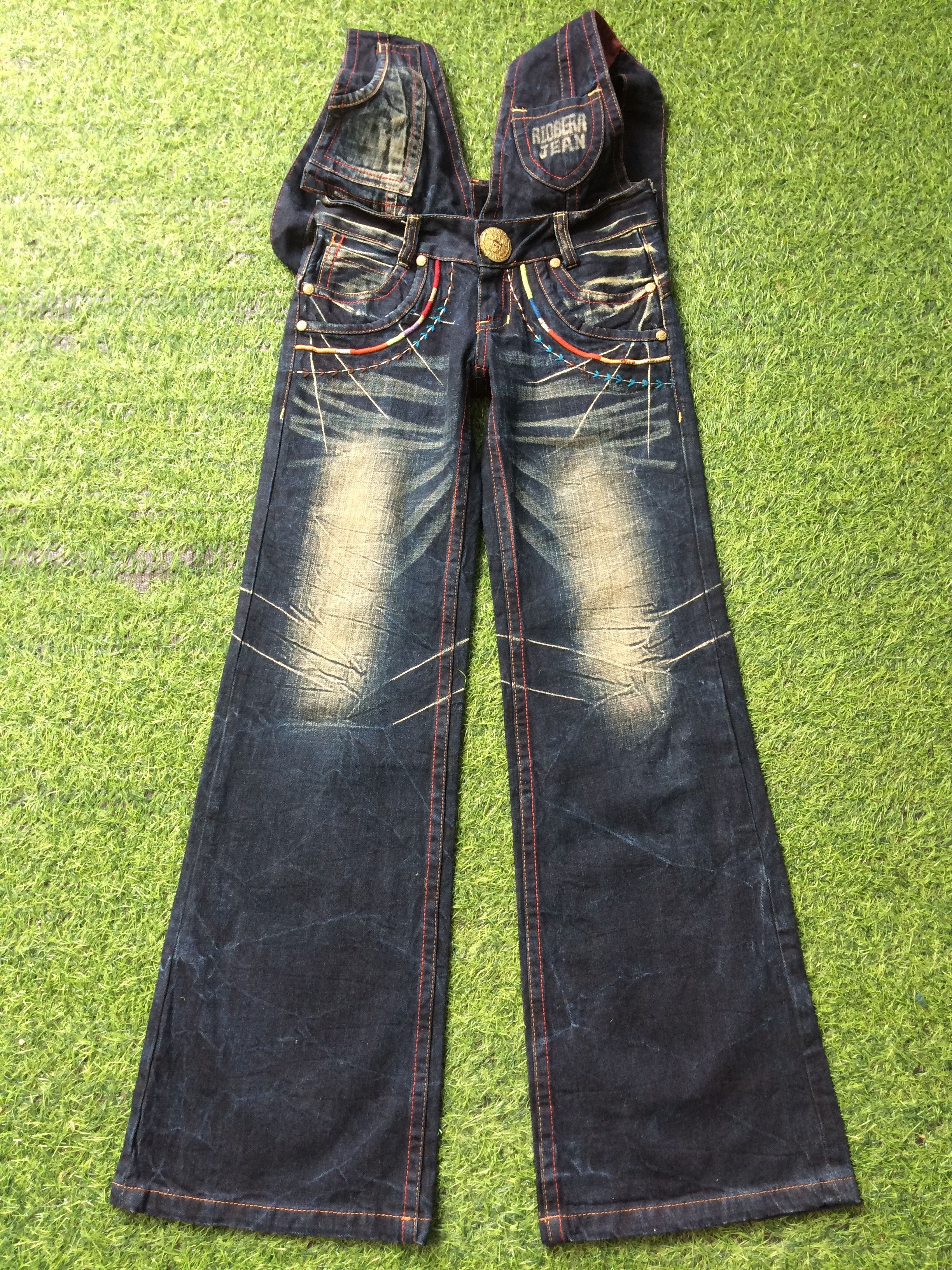 Japanese Brand Japanese Bib Jeans Bootcut Wide Leg Overalls Jeans #D-567 Size 25" / US 0 / IT 36 - 3 Thumbnail