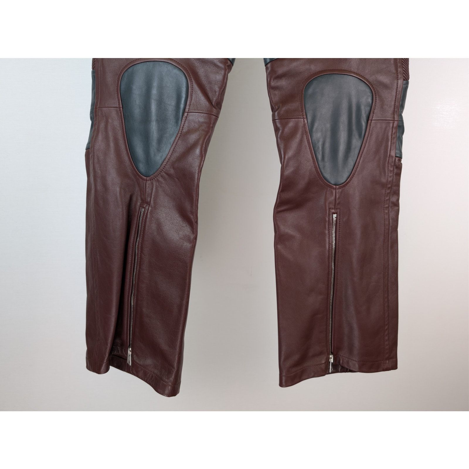 Bottega Veneta o1rshd1 Leather Biker Pants Natural Calf Pants Size US 32 / EU 48 - 11 Thumbnail
