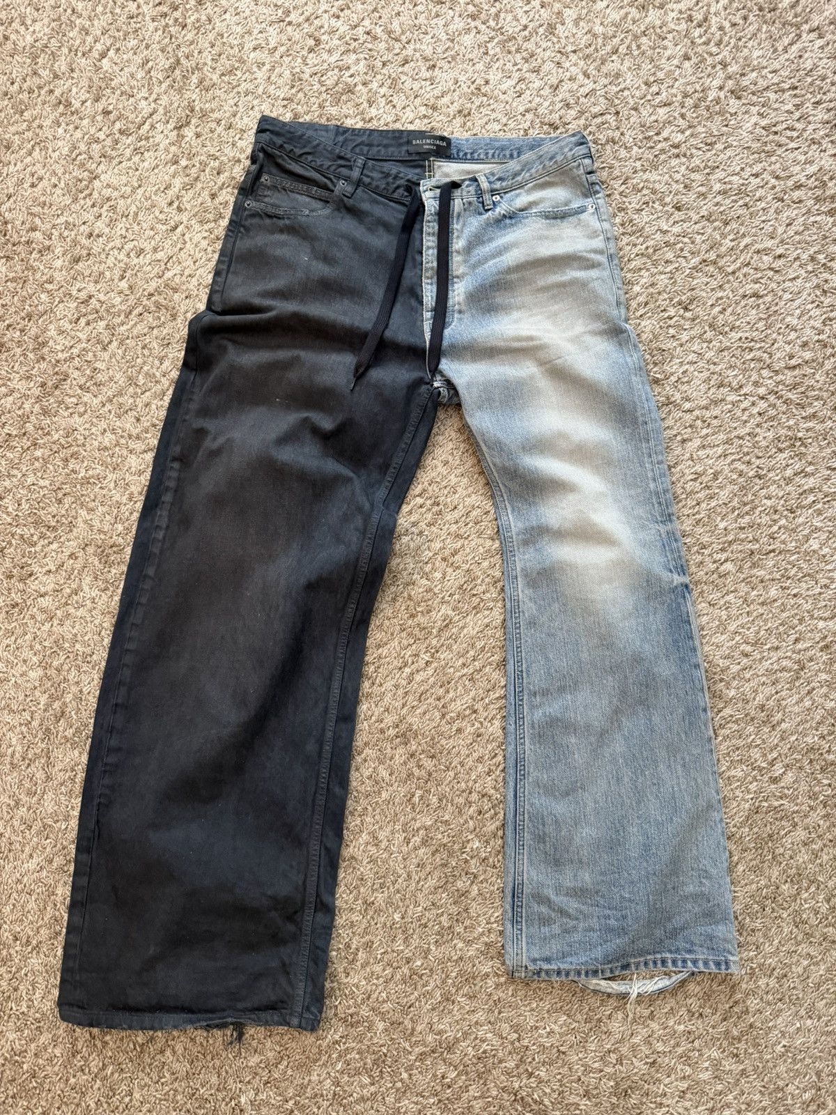 Balenciaga Balenciaga Fifty-Fifty Jeans Size US 32 / EU 48 - 1 Thumbnail