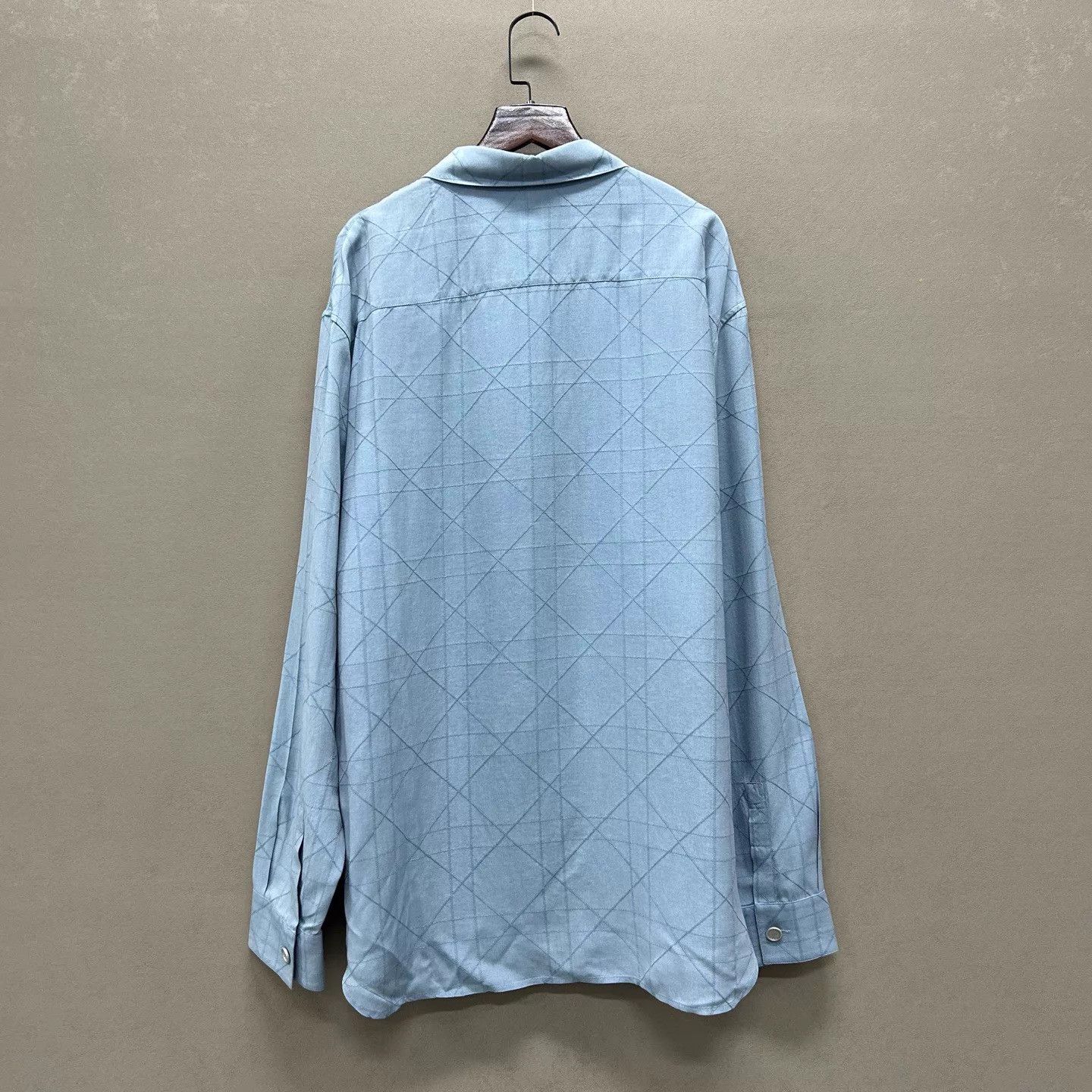 Dior Dior 25SS New Muted Blue Long Sleeve Shirt 41 Size US L / EU 52-54 / 3 - 2 Thumbnail