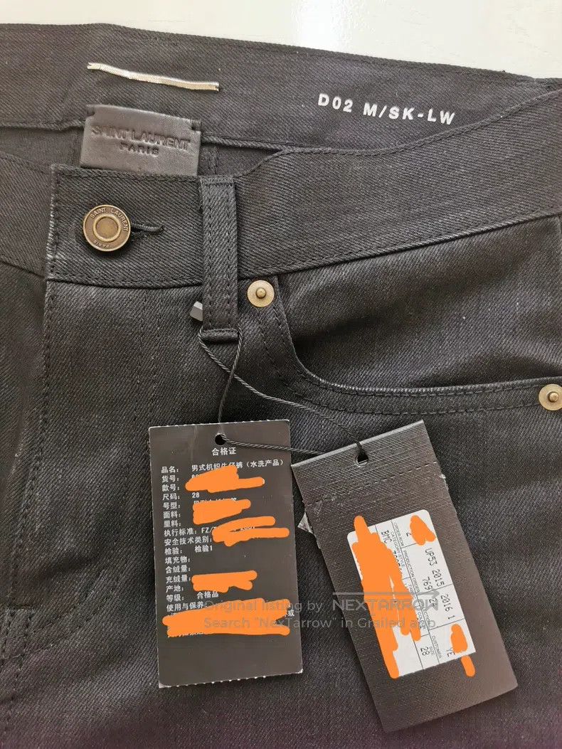 Saint Laurent Paris Saint Laurent Paris Knee Cut Denim Jeans i Size US 28 / EU 44 - 6 Thumbnail