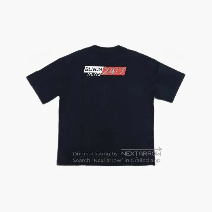 Balenciaga Balenciaga Black Graphic Short Sleeve T. Size US M / EU 48-50 / 2 - 3 Thumbnail