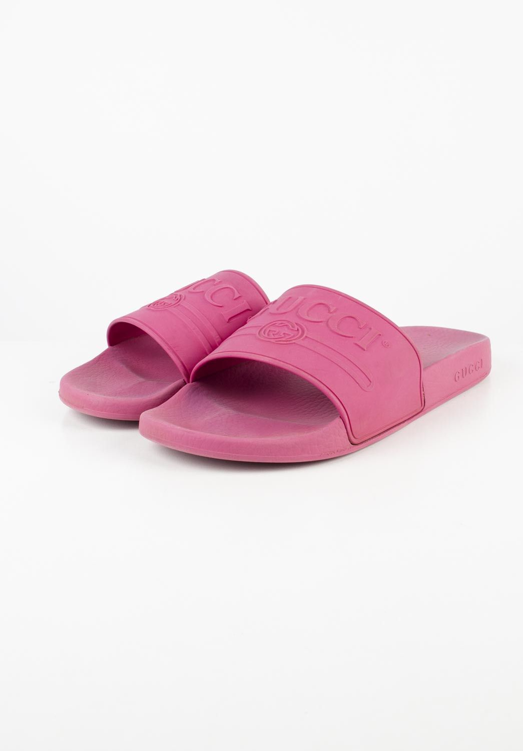 Gucci Pink Slides Men Gucci Men Slides Rubber Men Size USA8, EUR41